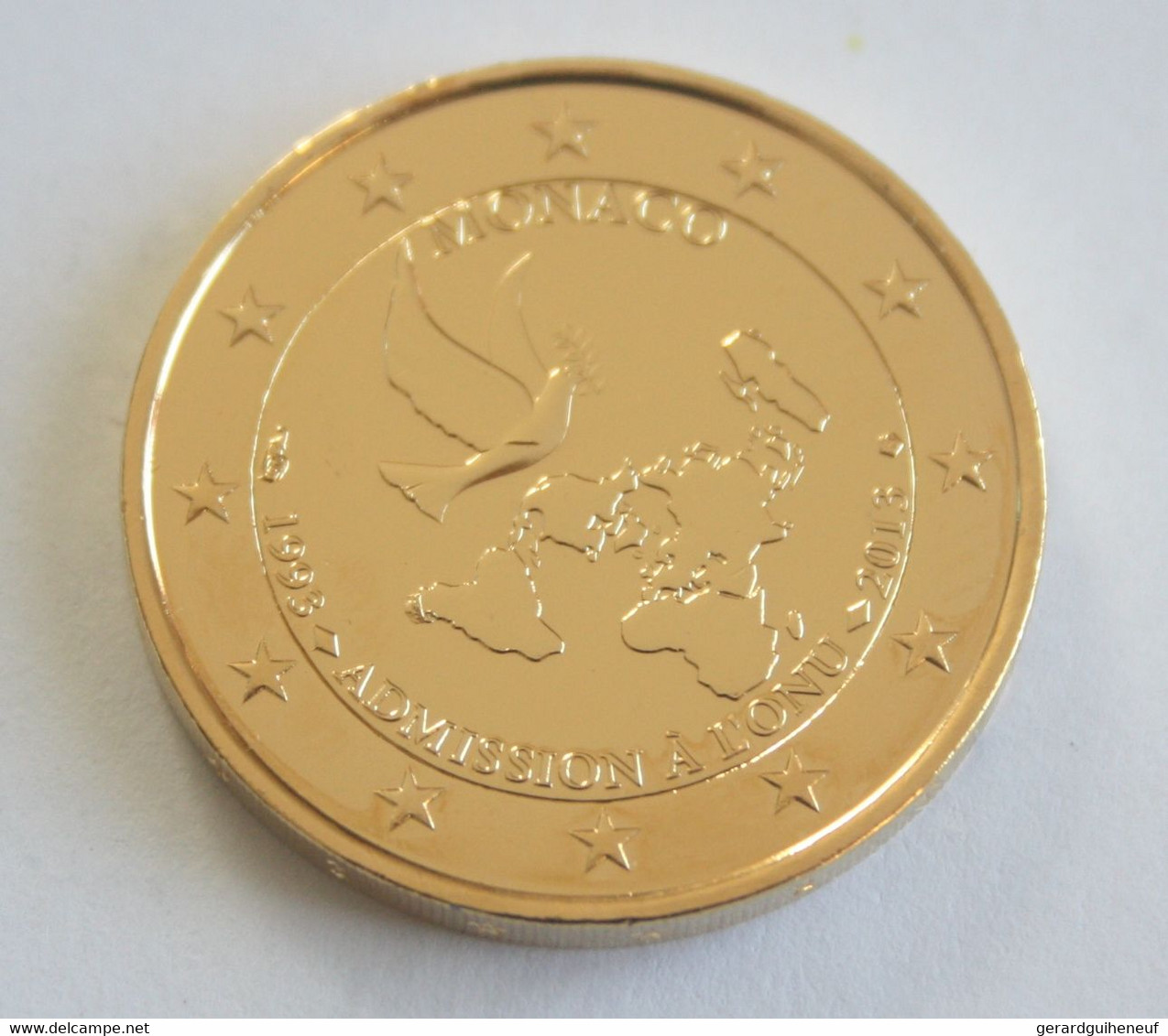 MONACO : 2 Euros Commémoratifs 2013 (OR Fin 24 Carats) - Monaco