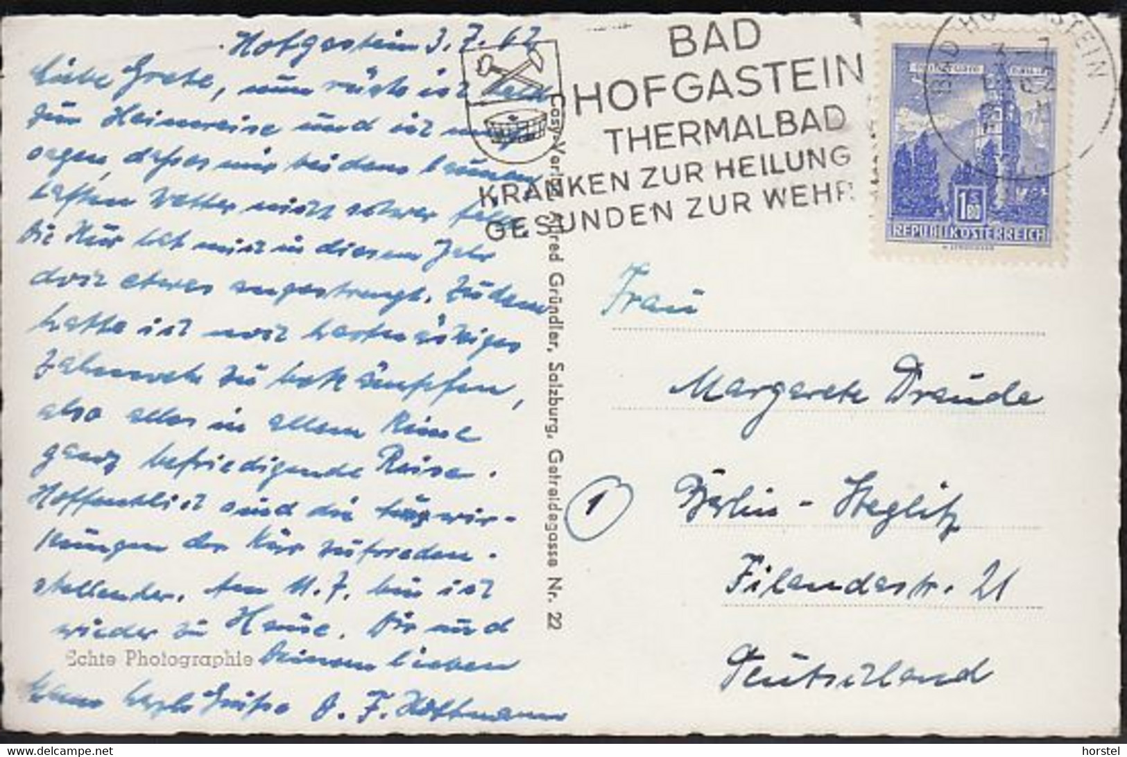 Austria - 5645 Böckstein - Alte Ortsansicht (60er Jahre Nice Stamp) - Böckstein