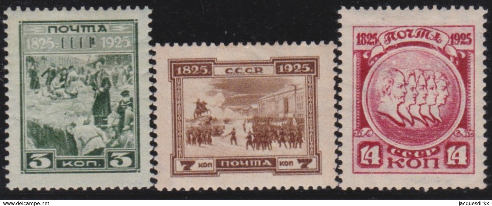 Russia   .  Michel    .  302/304-C  (2 Scans)   (1925)    .   *    .    Mint-hinged    .   /  .   Ungebraucht Mit Gummi - Ungebraucht