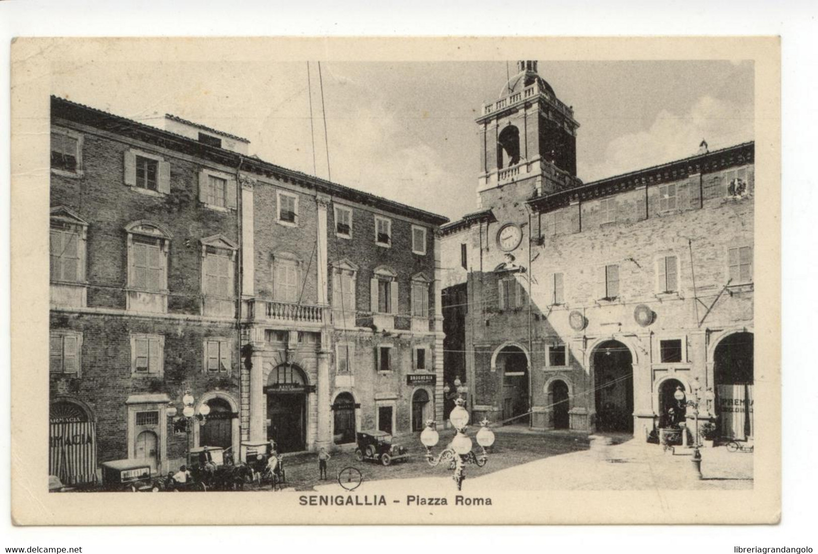 Cartolina Senigallia Piazza Roma Viaggiata 1931 Ancona - Ancona