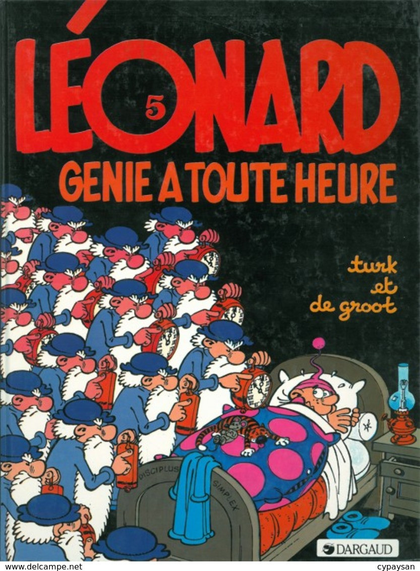 Léonard T 05 Génie à Toute Heure RE-EDITION BE  DARGAUD 01/1984  De Groot Turk  (BI2) - Léonard