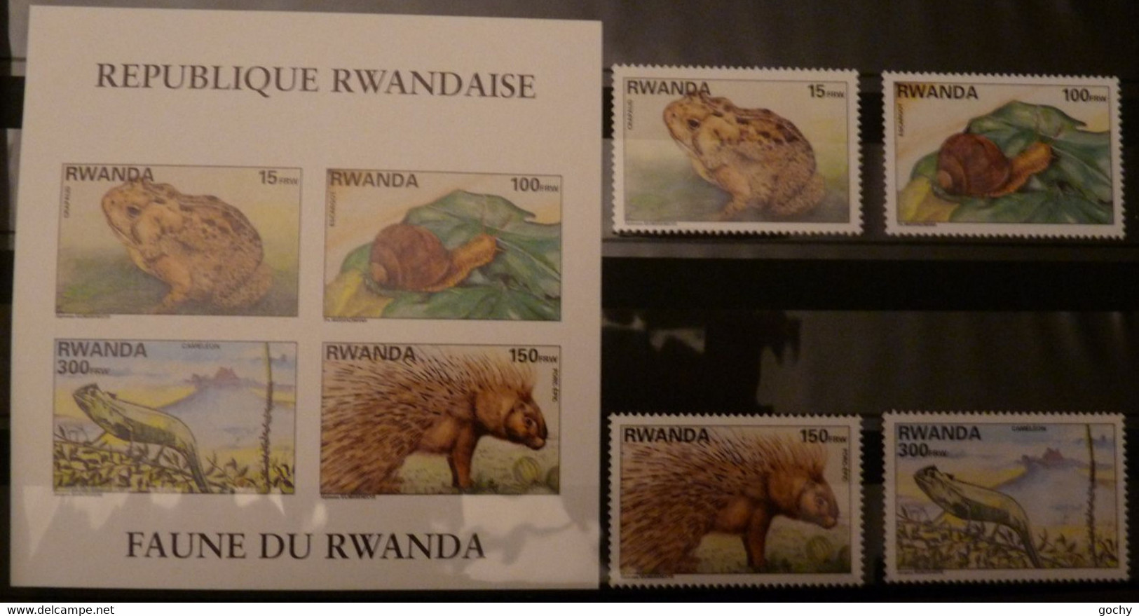 RWANDA : 1994 :   N° 1407 / 1410  ** + Bloc 110    - Cat.: 48€ - Ungebraucht