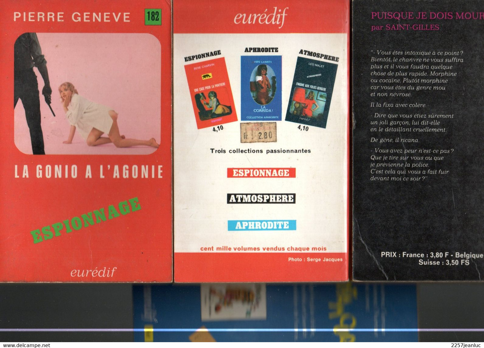 Lot De 4 Romans  Espionnage .Indomptable Kali.Puisque Je Dois Mourir .Marathon Au Japon.La Gonio A L'agonie - Andere & Zonder Classificatie