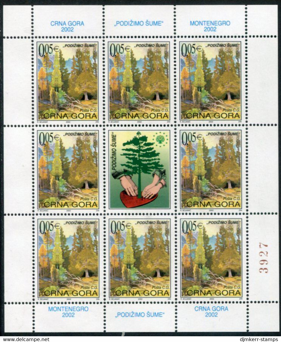 MONTENEGRO 2002 Forestry Conservation Tax Stamp Sheetlet  MNH / **. - Montenegro