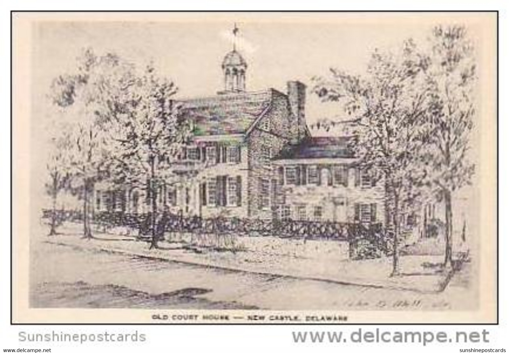Delaware New Castle Old Court House Albertype - Autres & Non Classés