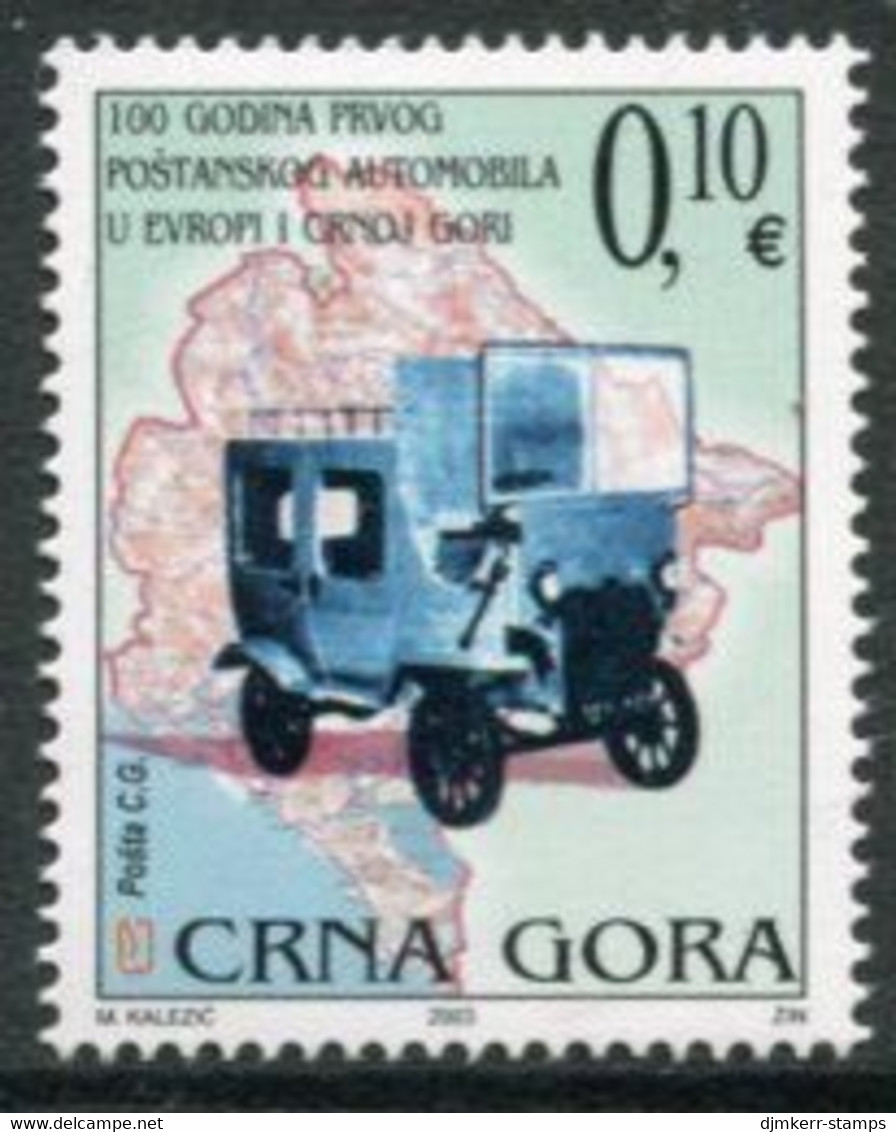 MONTENEGRO 2003 Centenary Of First Postal Vehicle  Tax Stamp  MNH / **. - Montenegro