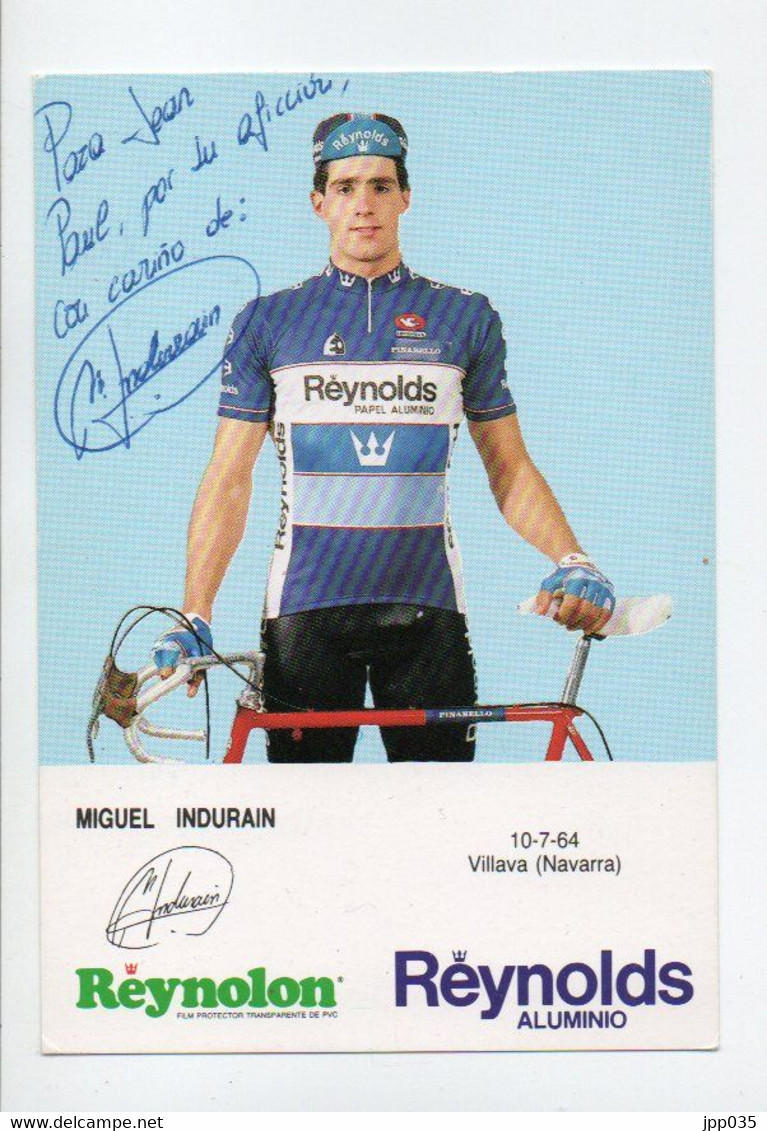 CYCLISME   TOUR DE FRANCE  AUTOGRAPHE MIGUEL INDURAIN - Ciclismo