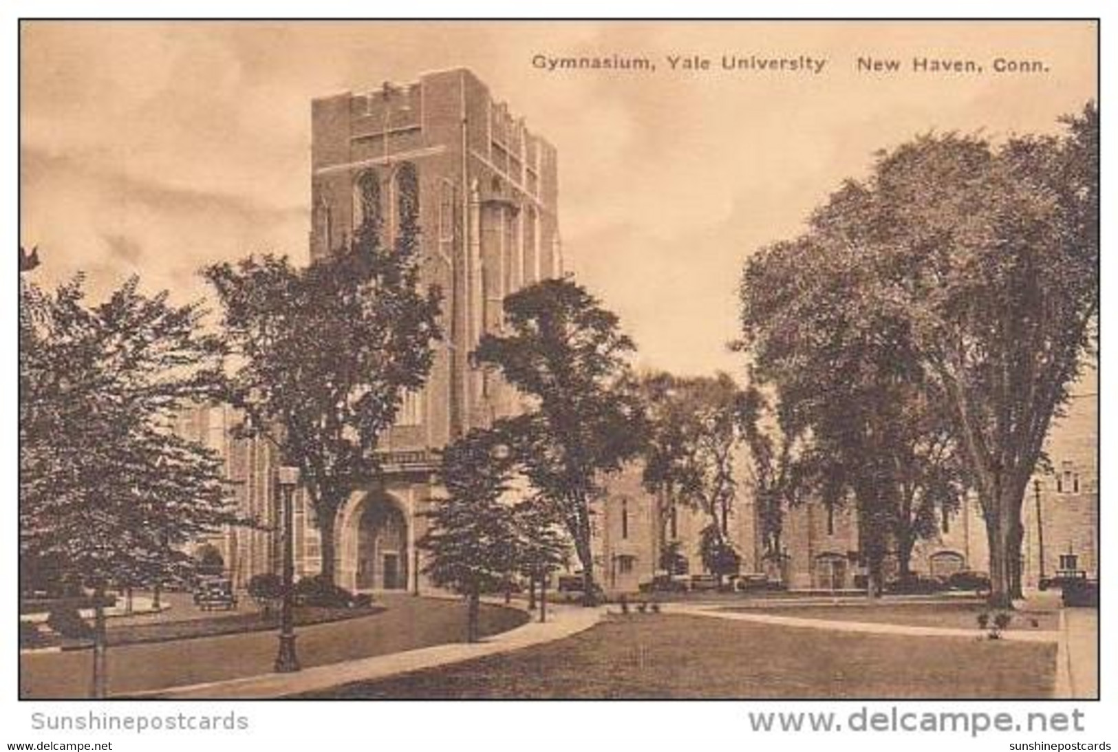 Connecticut New Haven Gymnasium Yale University Albertype - New Haven