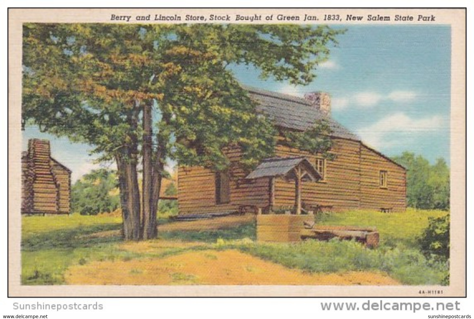 Berry And Lincoln Store Stock Bought Of Green Jan 1833 New Salem State Park Springfield Illinois 1940 - Springfield – Illinois