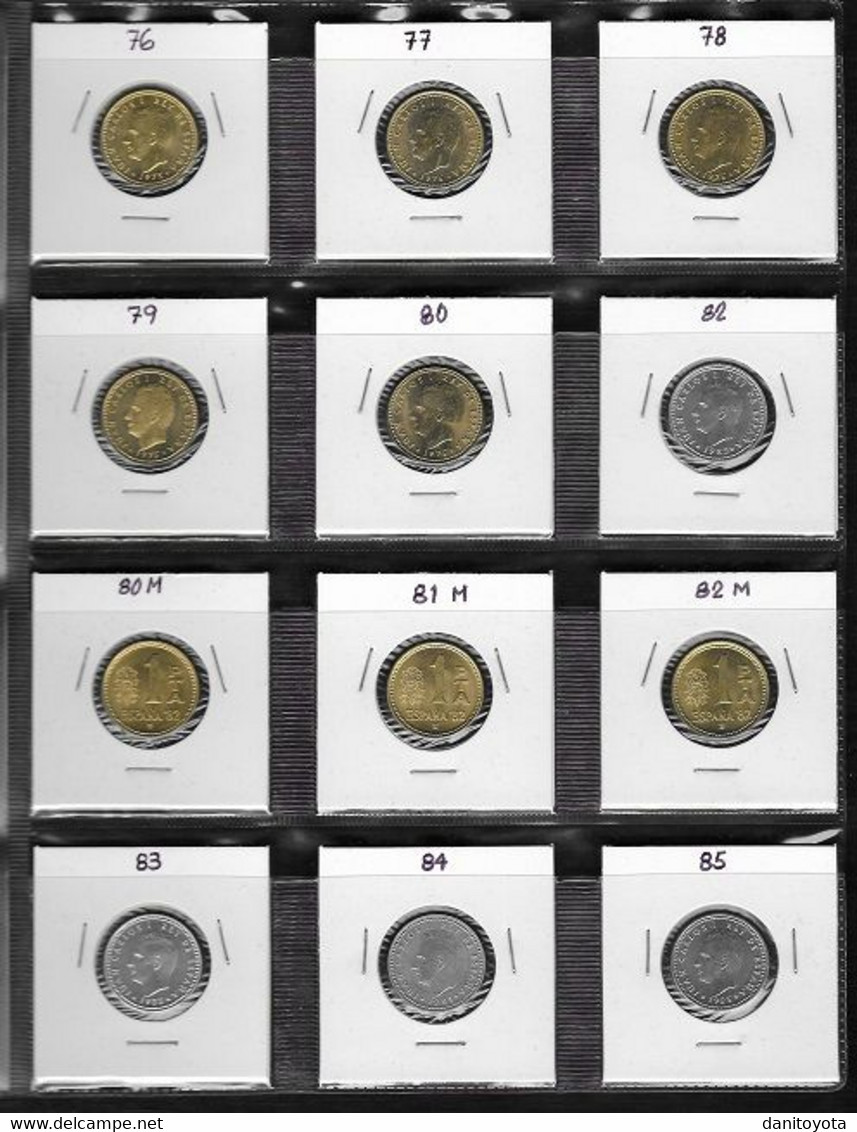 ESPAÑA.- LOTE DE 33 MONEDAS DE 1 Y 2 PTAS MAS 50 CTS - 2 Pesetas