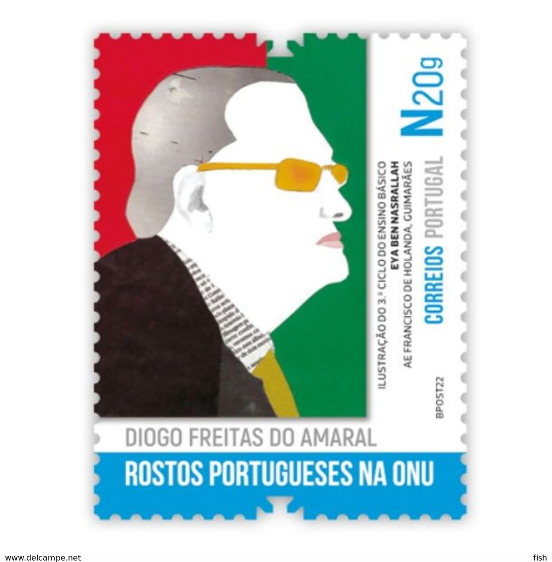 Portugal ** & U.N.O Portuguese Faces,  Diogo Feitas Do Amaral 2021 (2773) - Ungebraucht