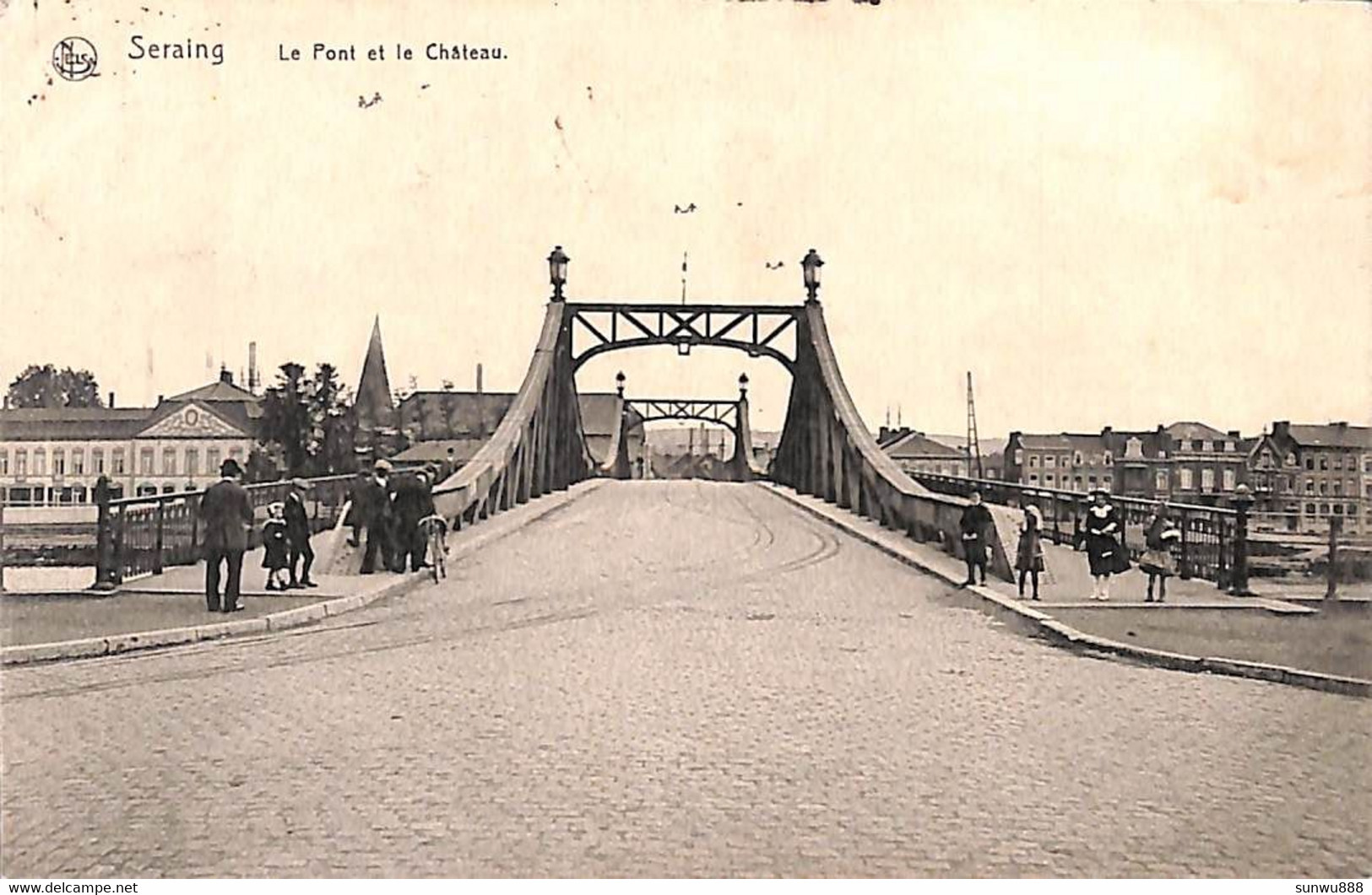 Seraing - Le Pont Et Le Château (animée Nels 1920) - Seraing