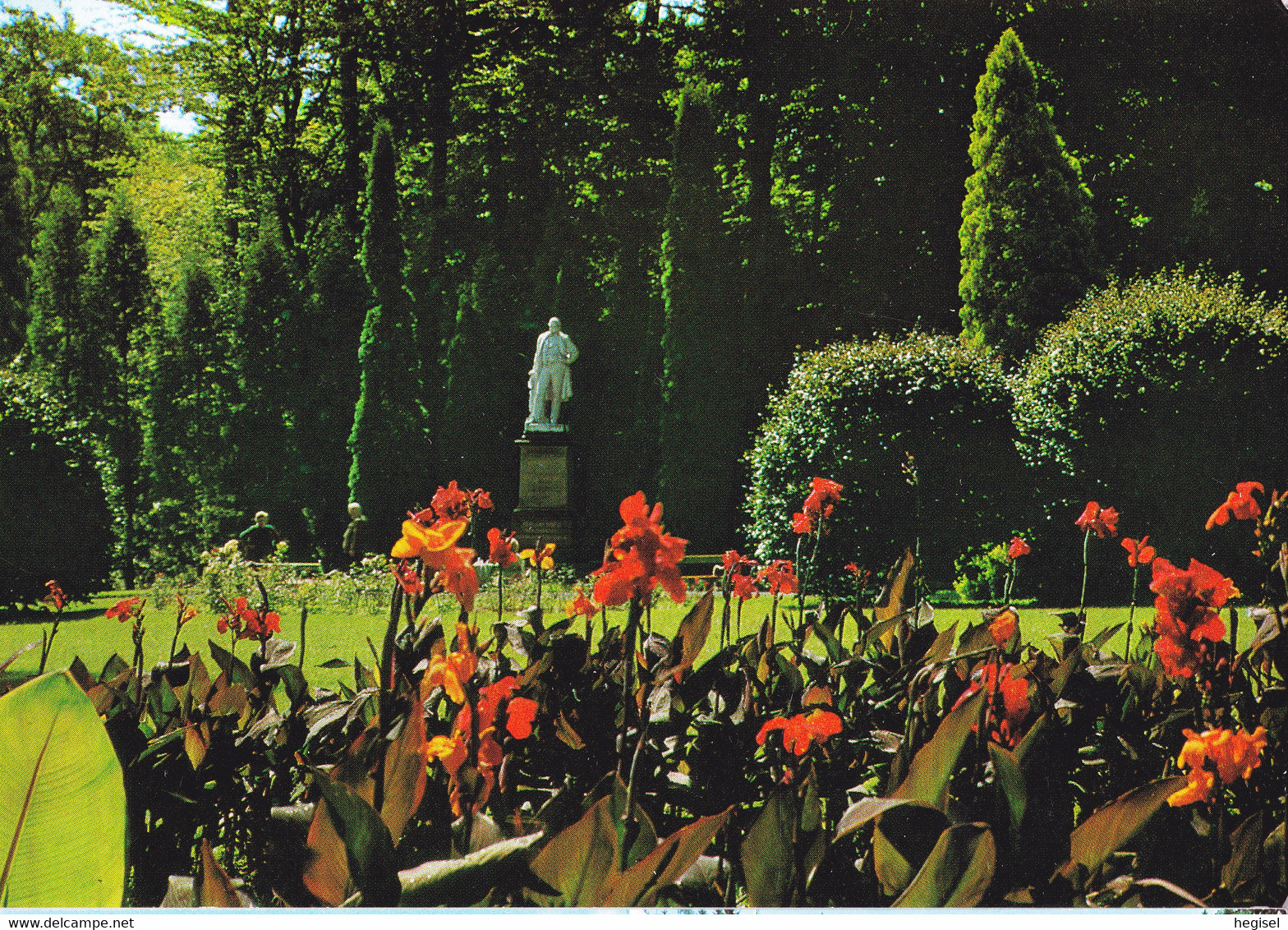 1988, Österreich, Bad Gleichenberg, Kurpark Mit M.C. Graf Wickenburg - Denkmal, Steiermark - Bad Gleichenberg