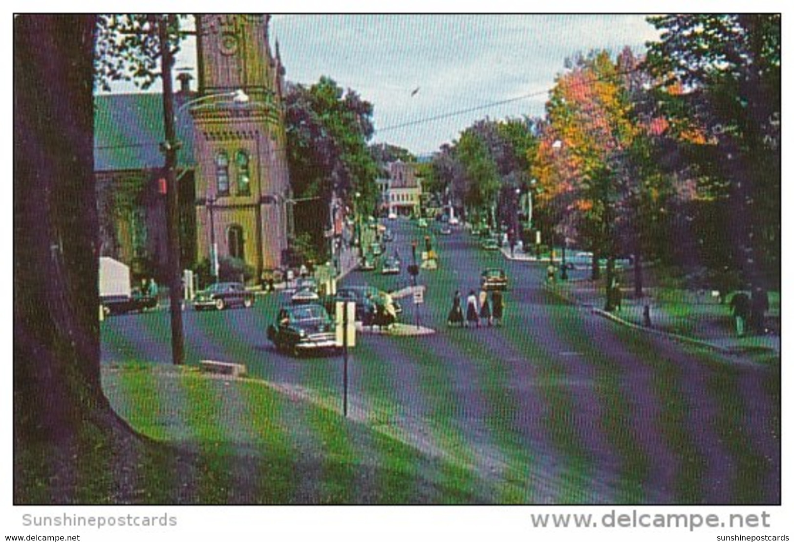 View Down Main Street Northampton Massachusetts - Northampton