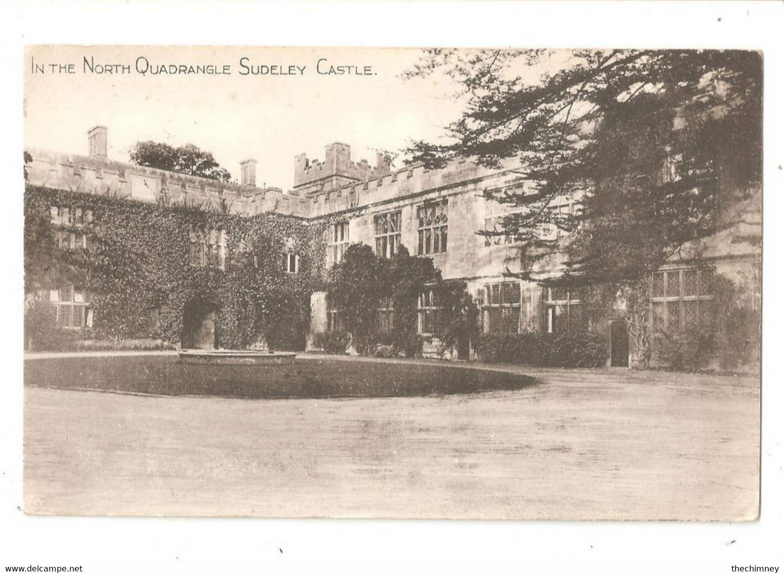 In The North Quadangle Sudeley Castle Used With Stamp 1940's Gloucestershire Postcard - Altri & Non Classificati