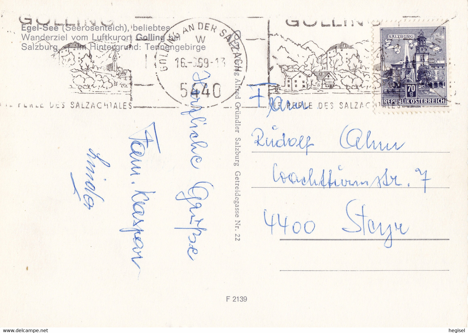 1969, Österreich, Golling, Egelsee, Tennengebirge, Salzburg - Golling