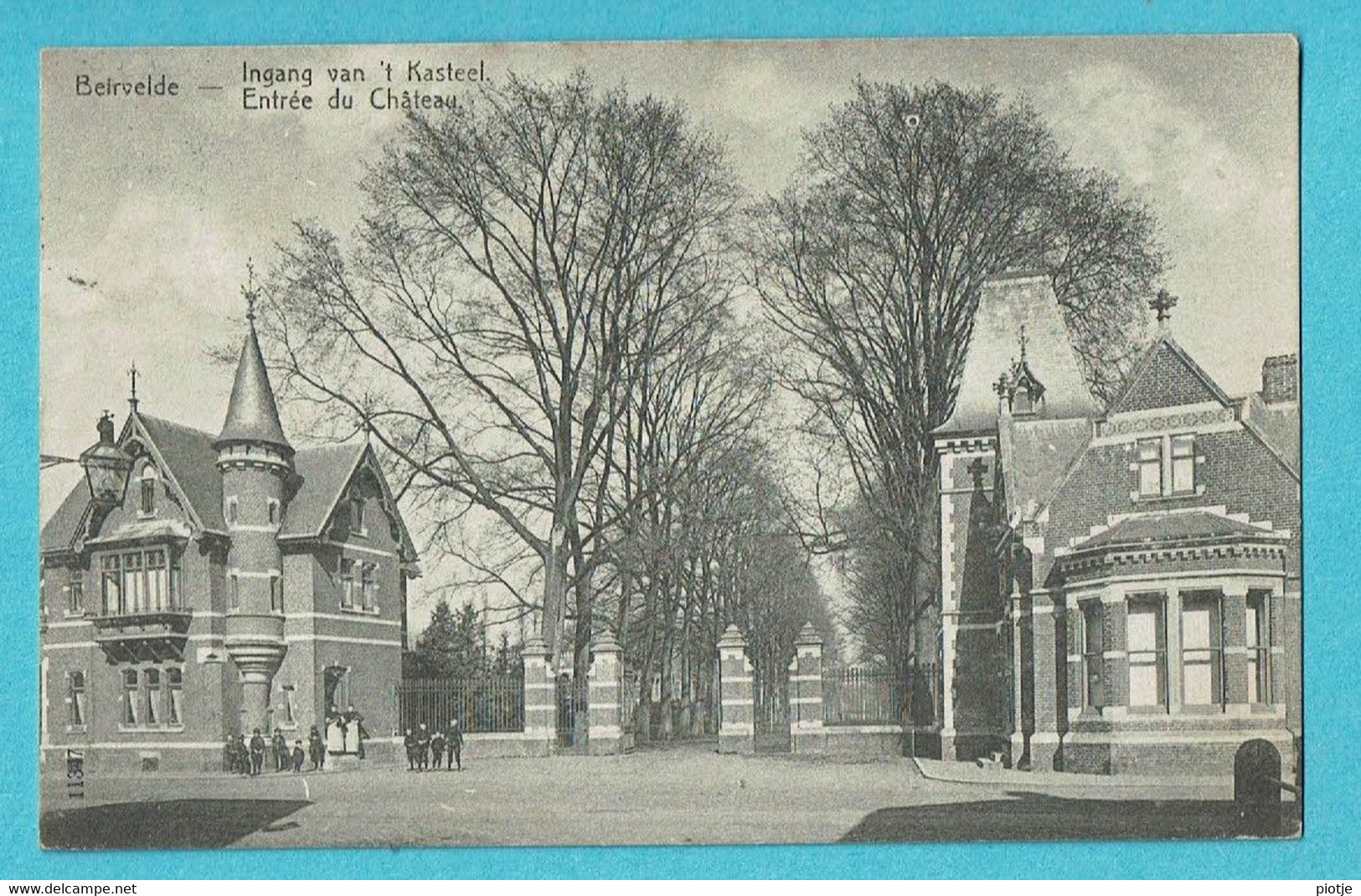 * Beervelde - Beirvelde (Lochristi - Oost Vlaanderen) * Ingang Van 't Kasteel, Entrée Du Chateau, Schloss, Animée, Old - Lochristi