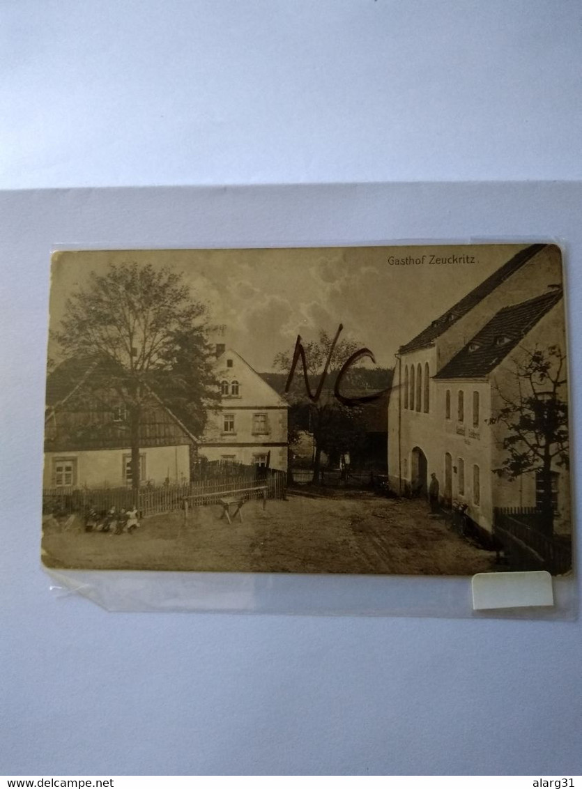 Rarest Gasthof Zeuckritz.cavertitz.dahlen.pu.1921.from Dahlen.better .e7 Reg Letter 1 Or 2 Cards. - Dahlen