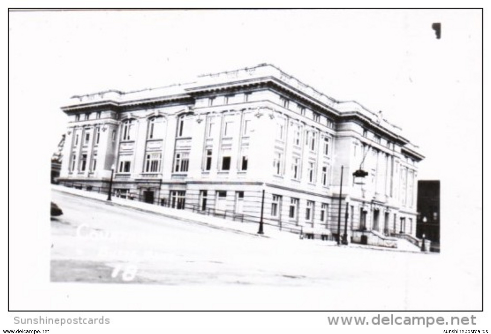 Silver Bow County Court House Butte Montana Real Photo - Butte