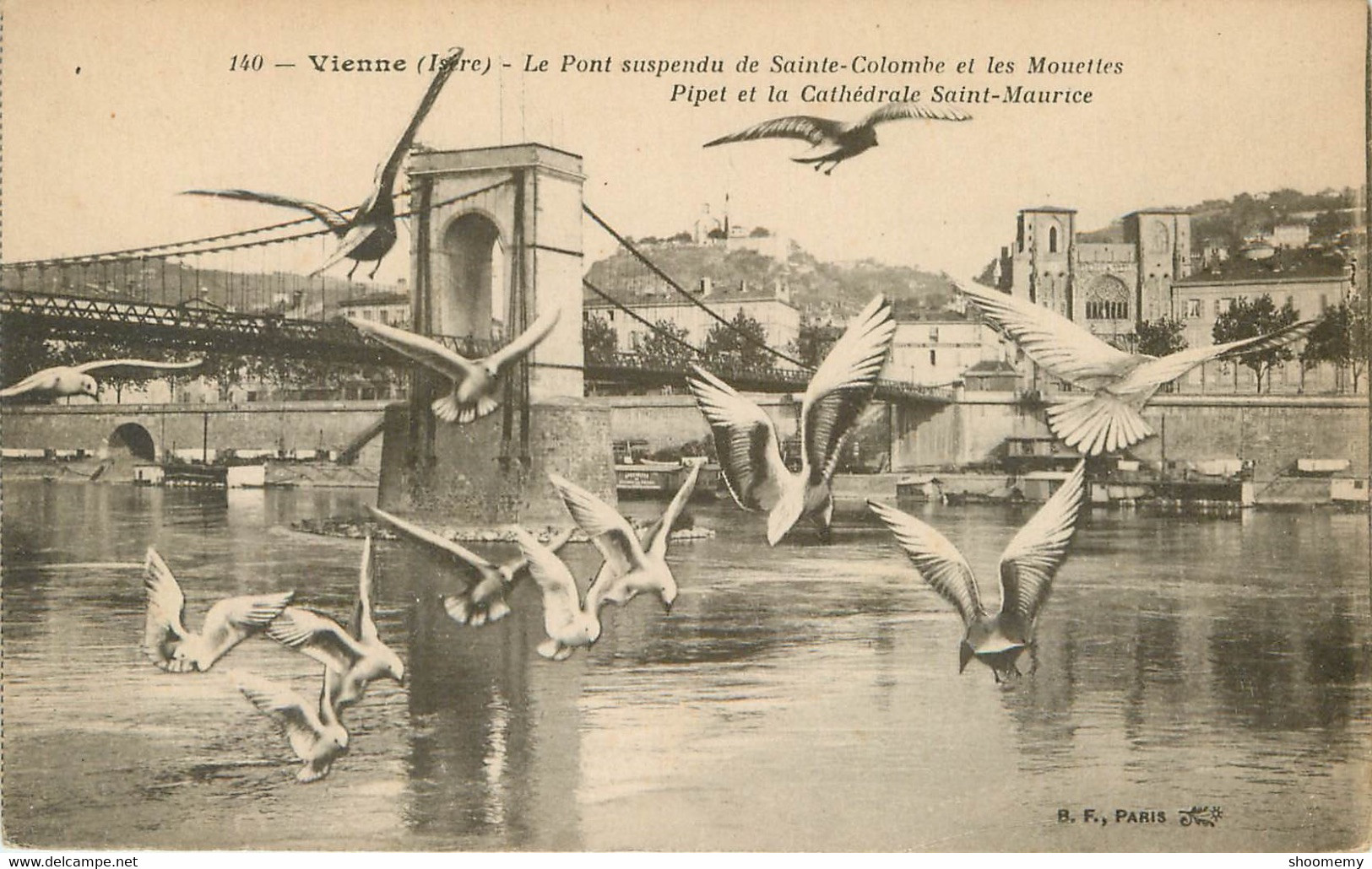 CPA Vienne-Le Pont Suspendu De Sainte Colombe     L1148 - Vienne