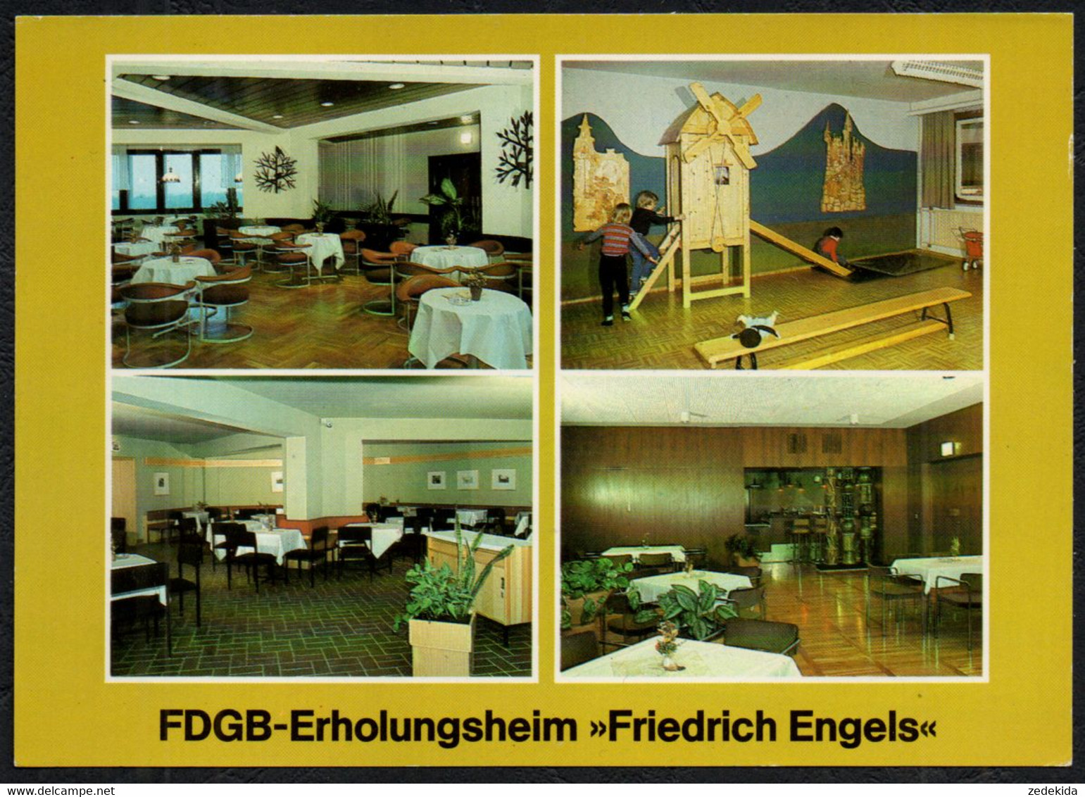 E1288 - TOP Templin FDGB Heim Friedrich Engels Innenansicht - Verlag Bild Und Heimat Reichenbach - Templin