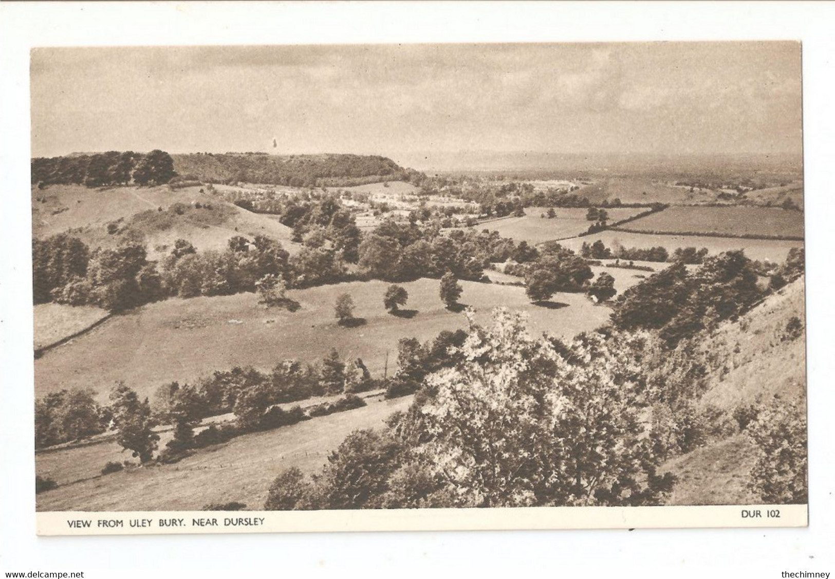 View From Uley Bury Near Dursley Chrome Series Unused Gloucestershire - Otros & Sin Clasificación