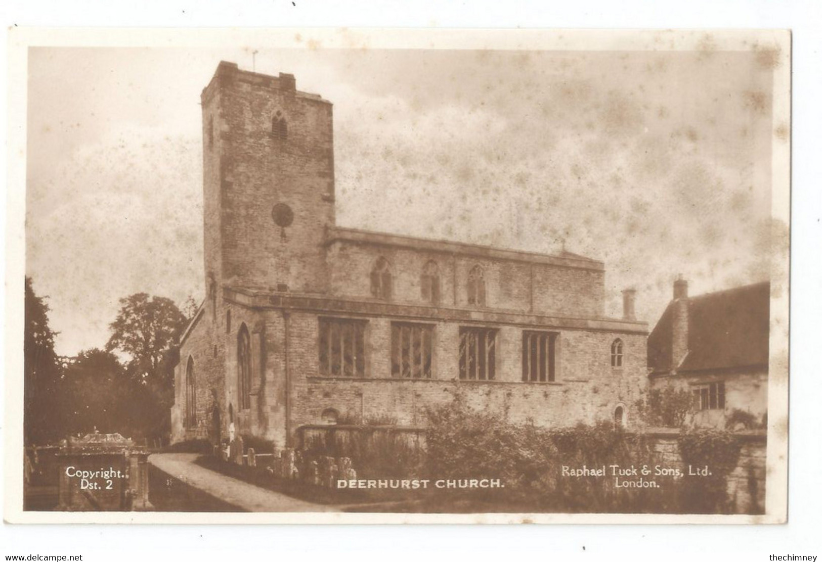 Deerhurst Church By Raphael Tuck Unused But Marks To Front Gloucestershire - Otros & Sin Clasificación