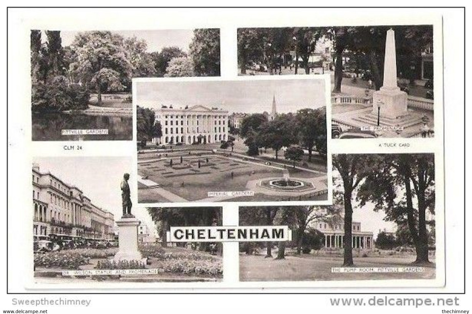 CHELTENHAM MULTIVIEW  RAPHAEL TUCK & SONS UNUSED OLD POSTCARD - Cheltenham