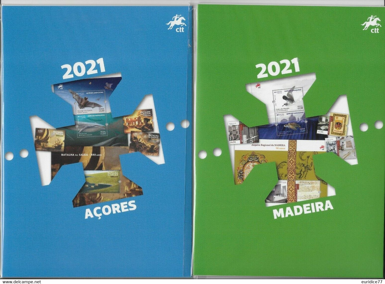 Portugal 2021 - Year Pack Azores+Madiera MNH**- Annual Product - Unused Stamps