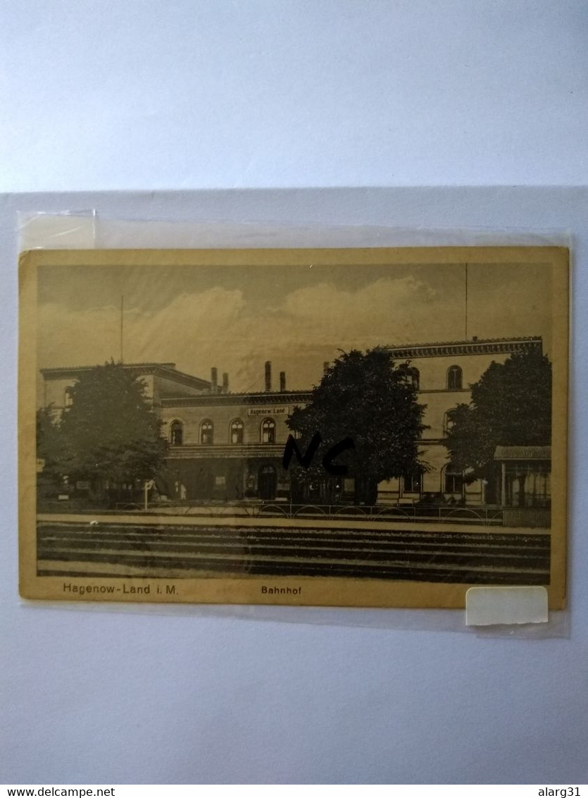 Hagenow-land.bahnhof.railway Station.unused.train.interior.reg Post E7 1 Or 2 Cards.commems For - Hagenow