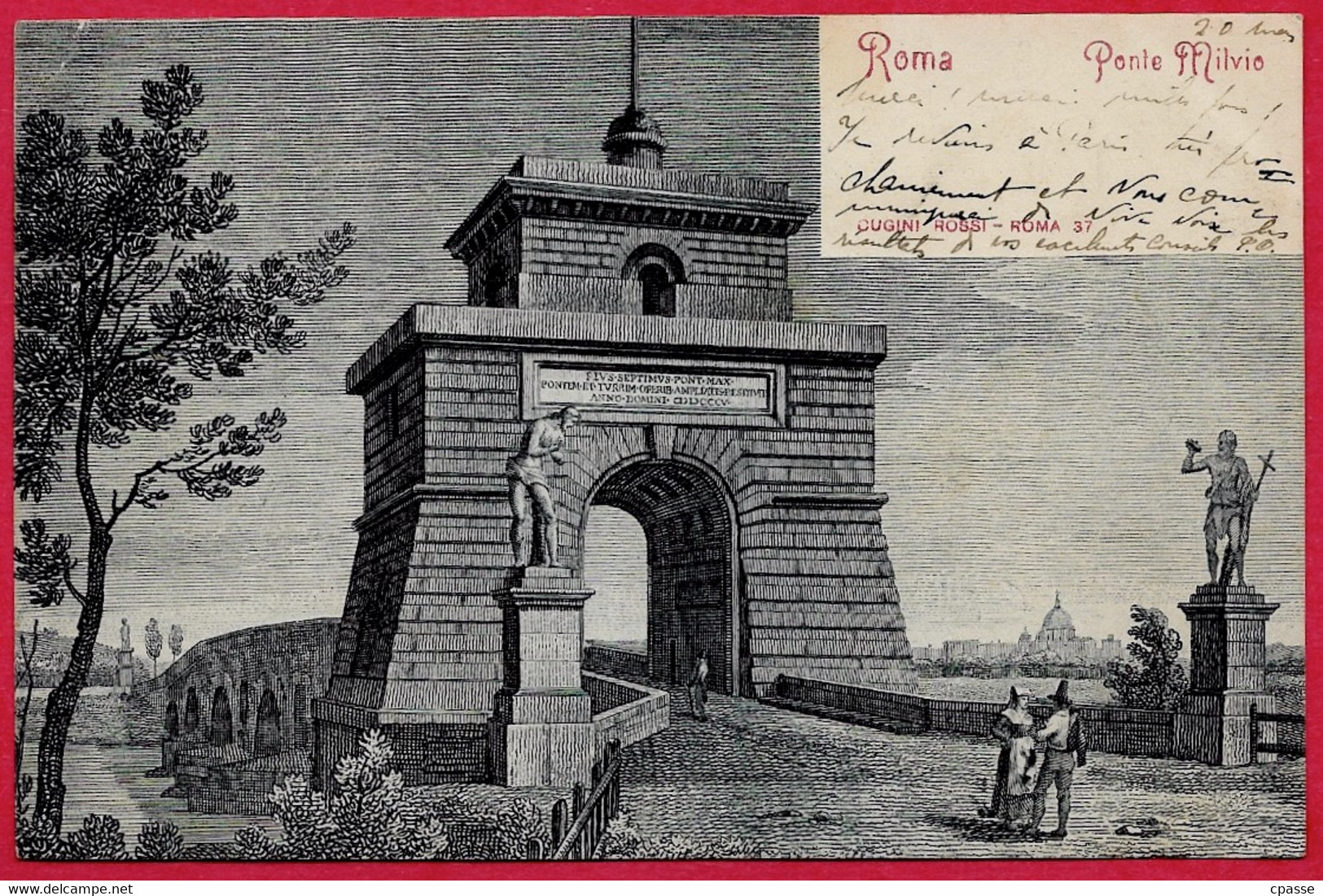 CPA Cartolina Postale ROMA Ponte Milvio - Pontes