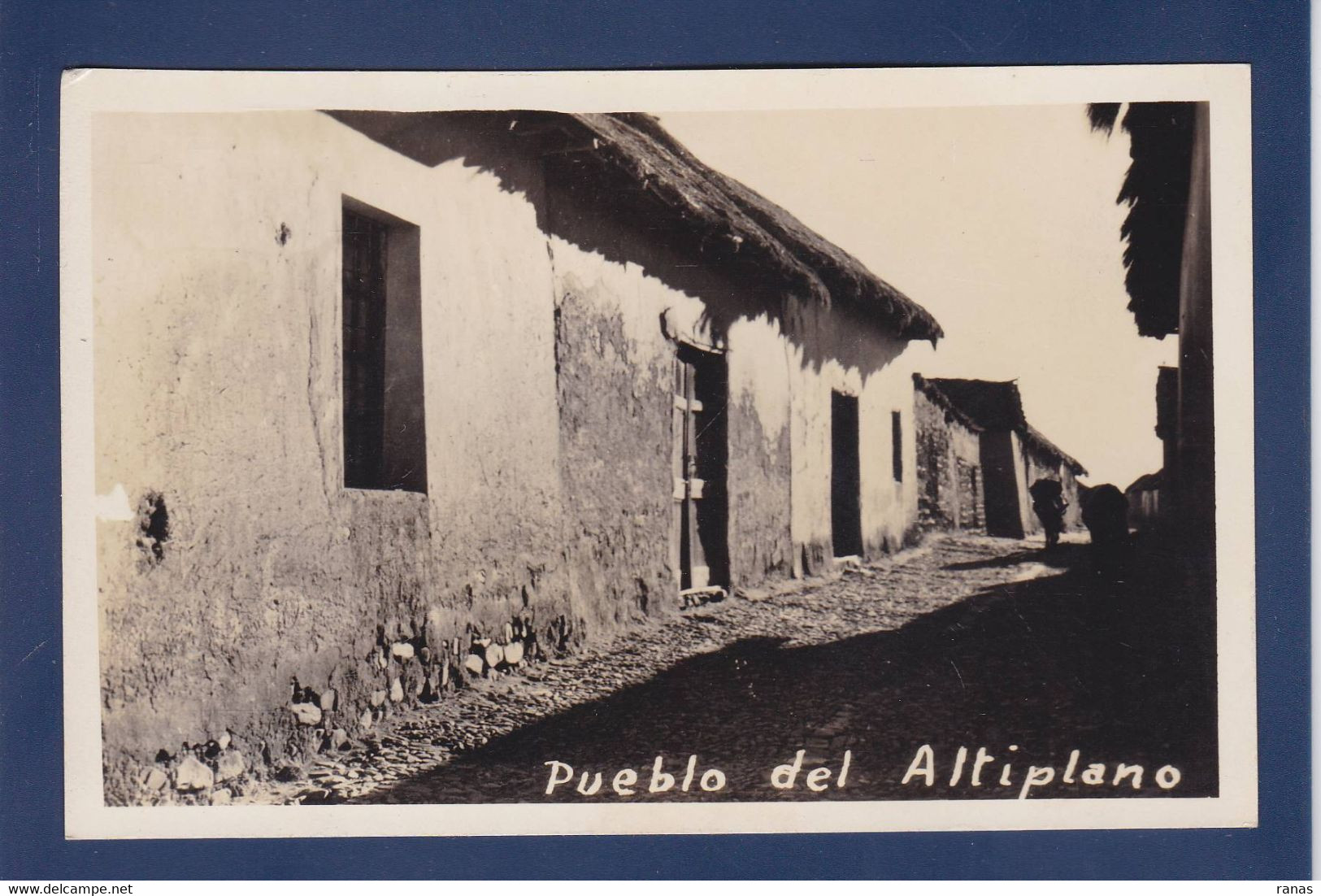 CPA Bolivie Bolivia Real Photo Non Circulé Pueblo Del Altiplano - Bolivien