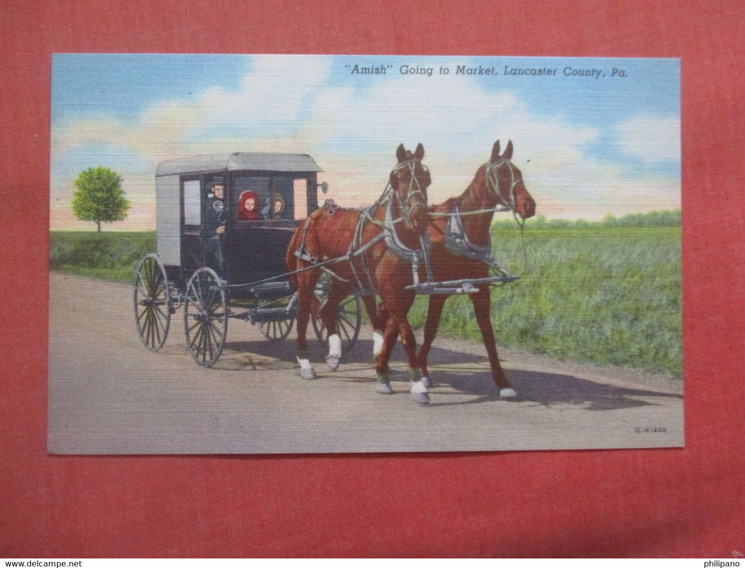 "Amish" Going To Market.    Lancaster  County. Pennsylvania > Lancaster        ref  5417 - Lancaster