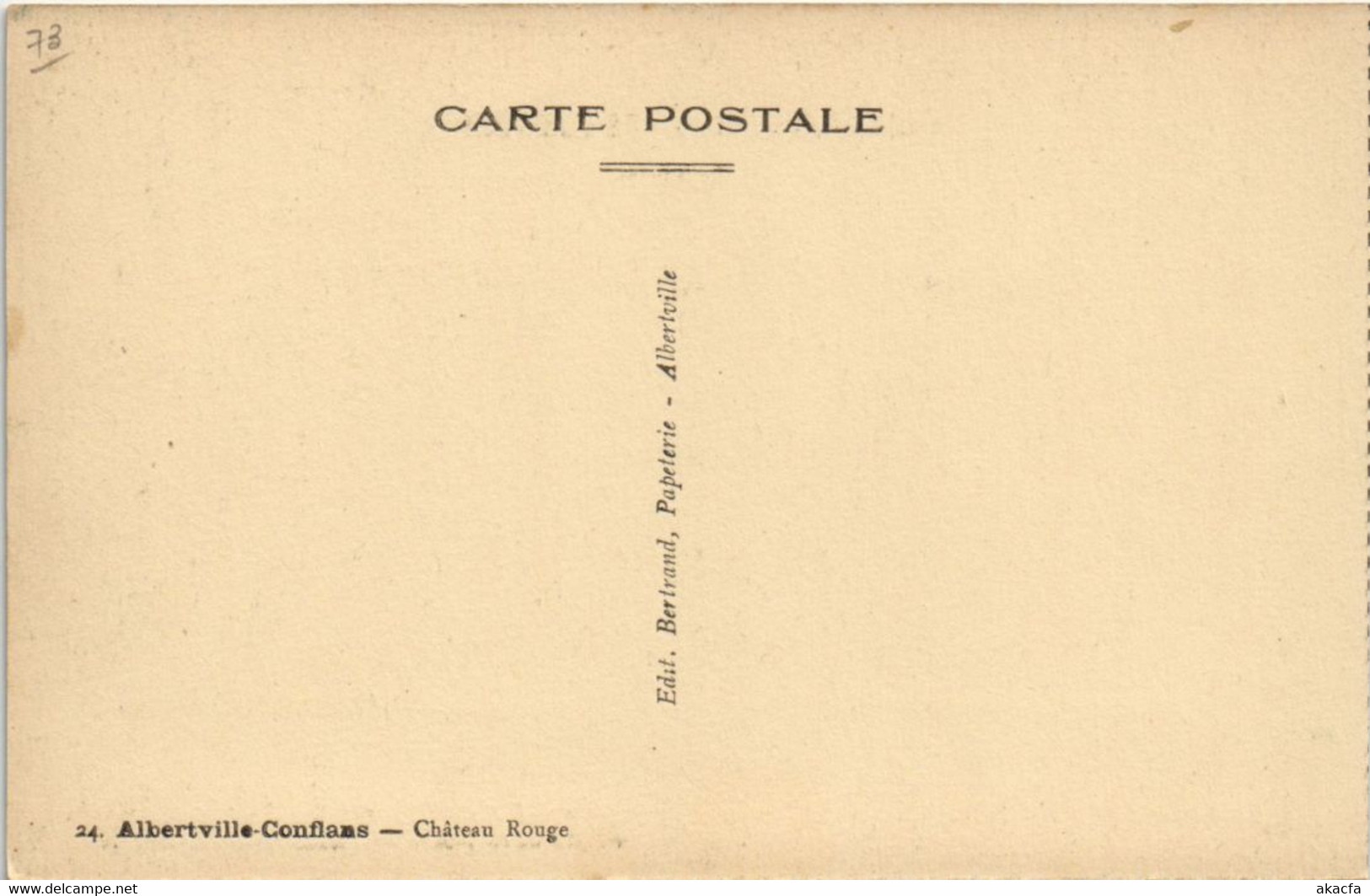 CPA ALBERTVILLE Conflans - Chateau Rouge (1194840) - Albertville