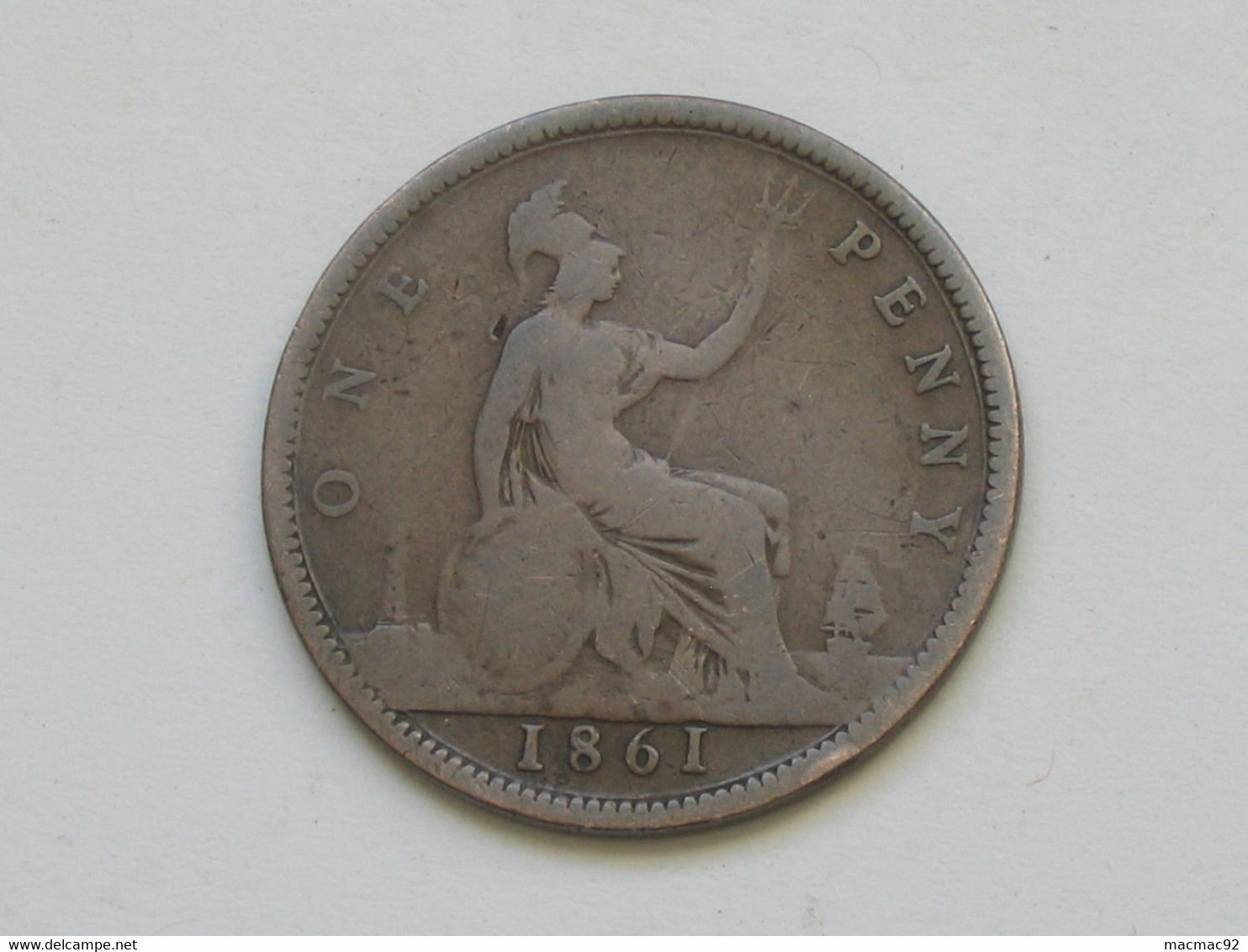 Grande-Bretagne 1 One Penny 1861  Victoria    **** EN ACHAT IMMEDIAT **** - D. 1 Penny