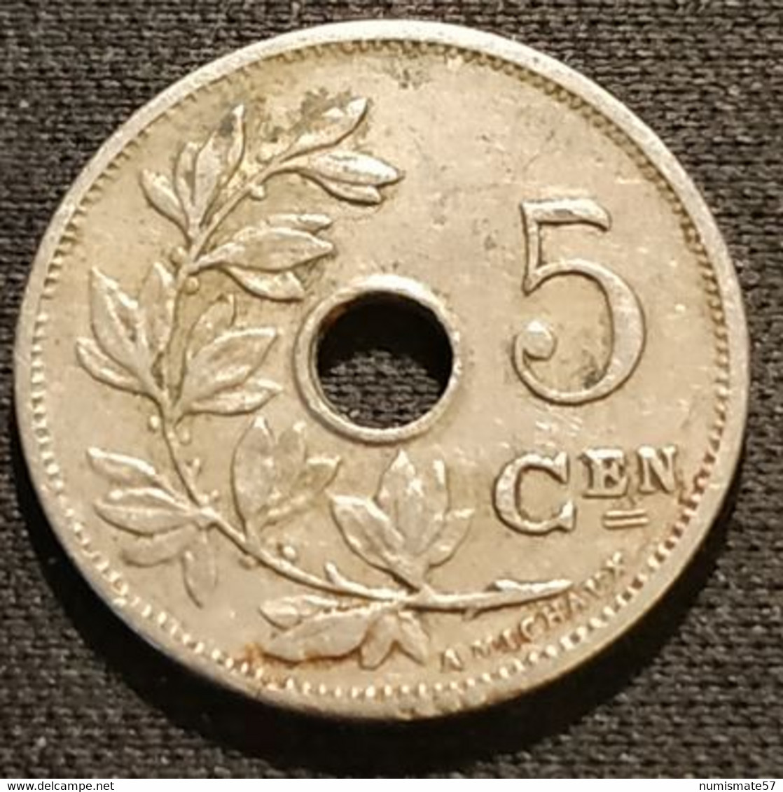 BELGIQUE - BELGIUM - 5 CENTIMES 1904 - Légende NL - Léopold II - Type Michaux - KM 55 - 5 Cent