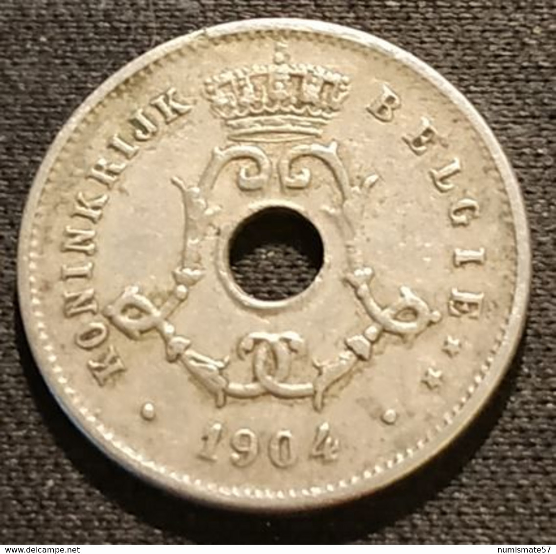 BELGIQUE - BELGIUM - 5 CENTIMES 1904 - Légende NL - Léopold II - Type Michaux - KM 55 - 5 Cents