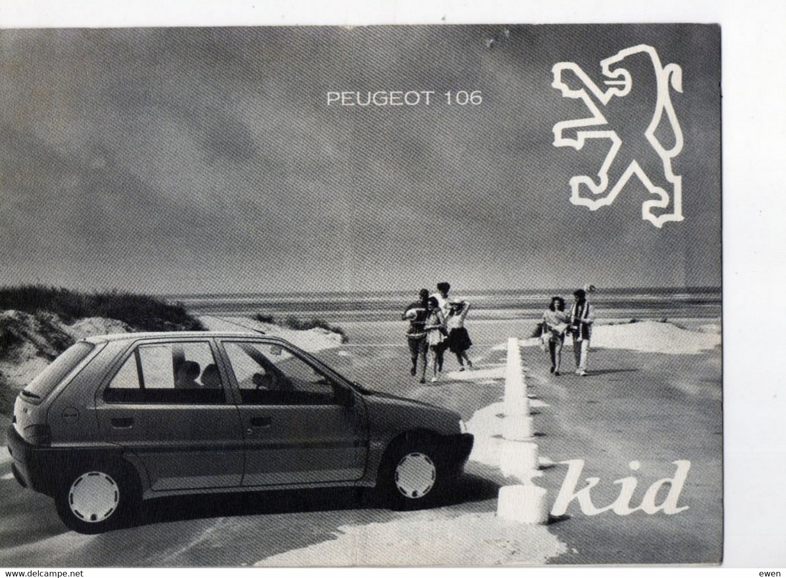 Brochure Documentation Peugeot 106 Kid De 1993. - Automobile