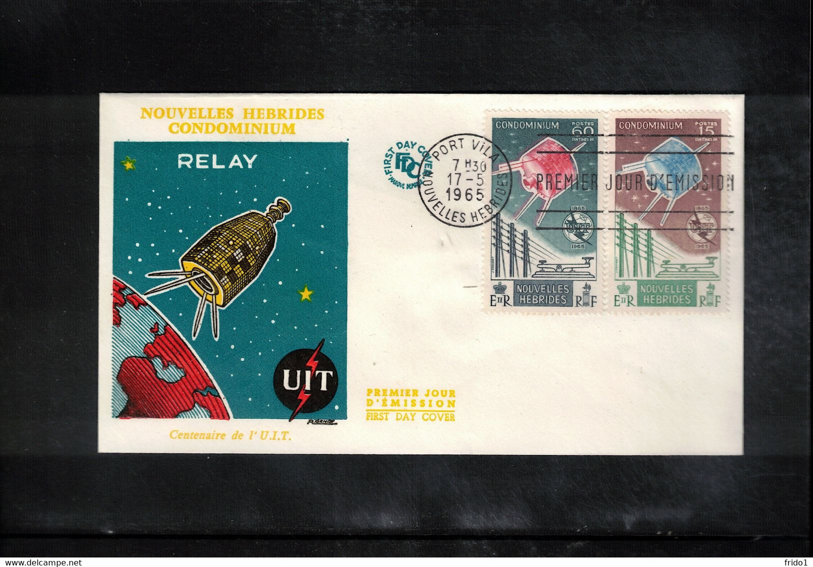 New Hebrides 1965 ITU / UIT Space / Raumfahrt Satellites FDC - Oceanía