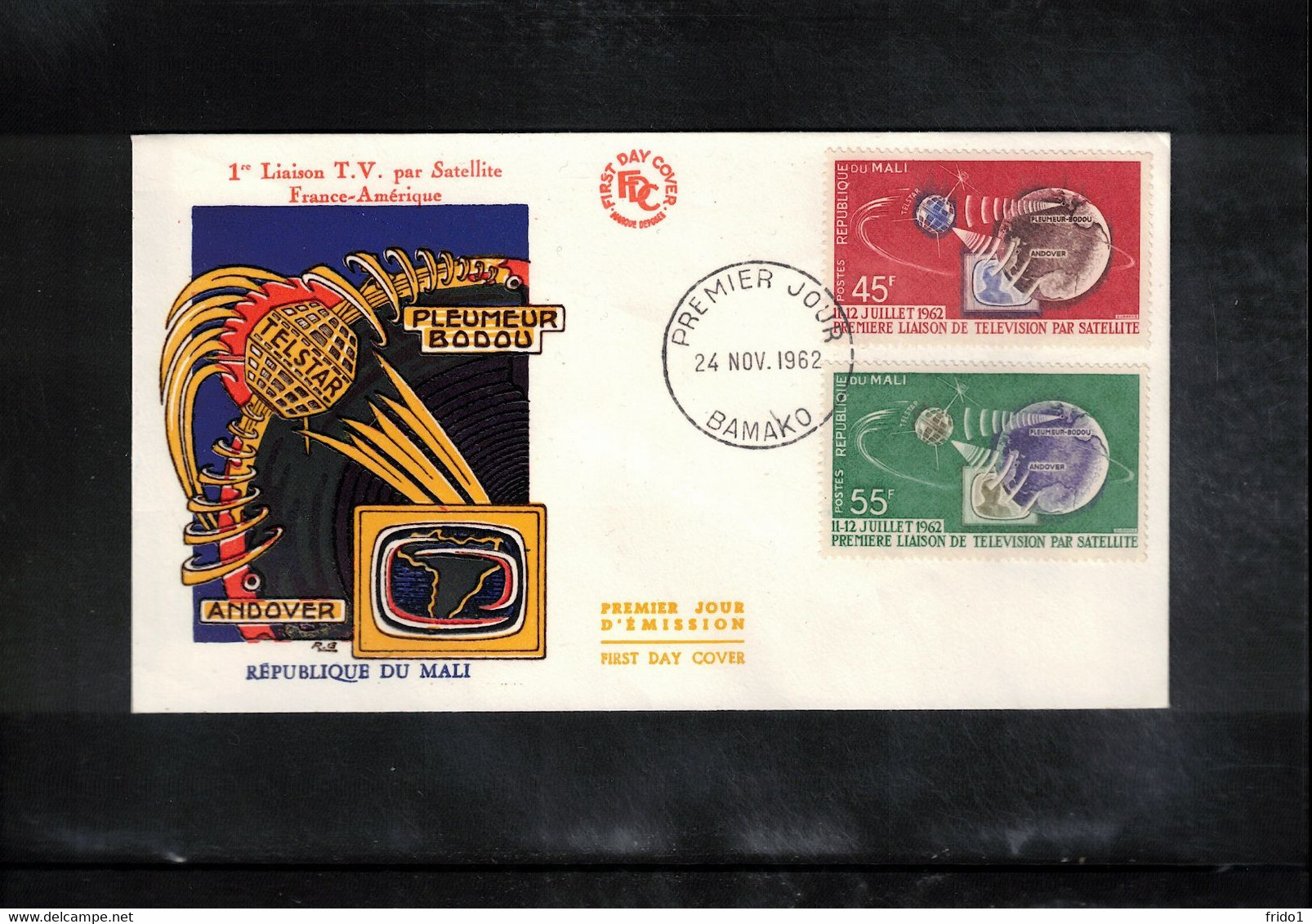 Mali 1962 Space / Raumfahrt Satellite Telstar FDC - Africa