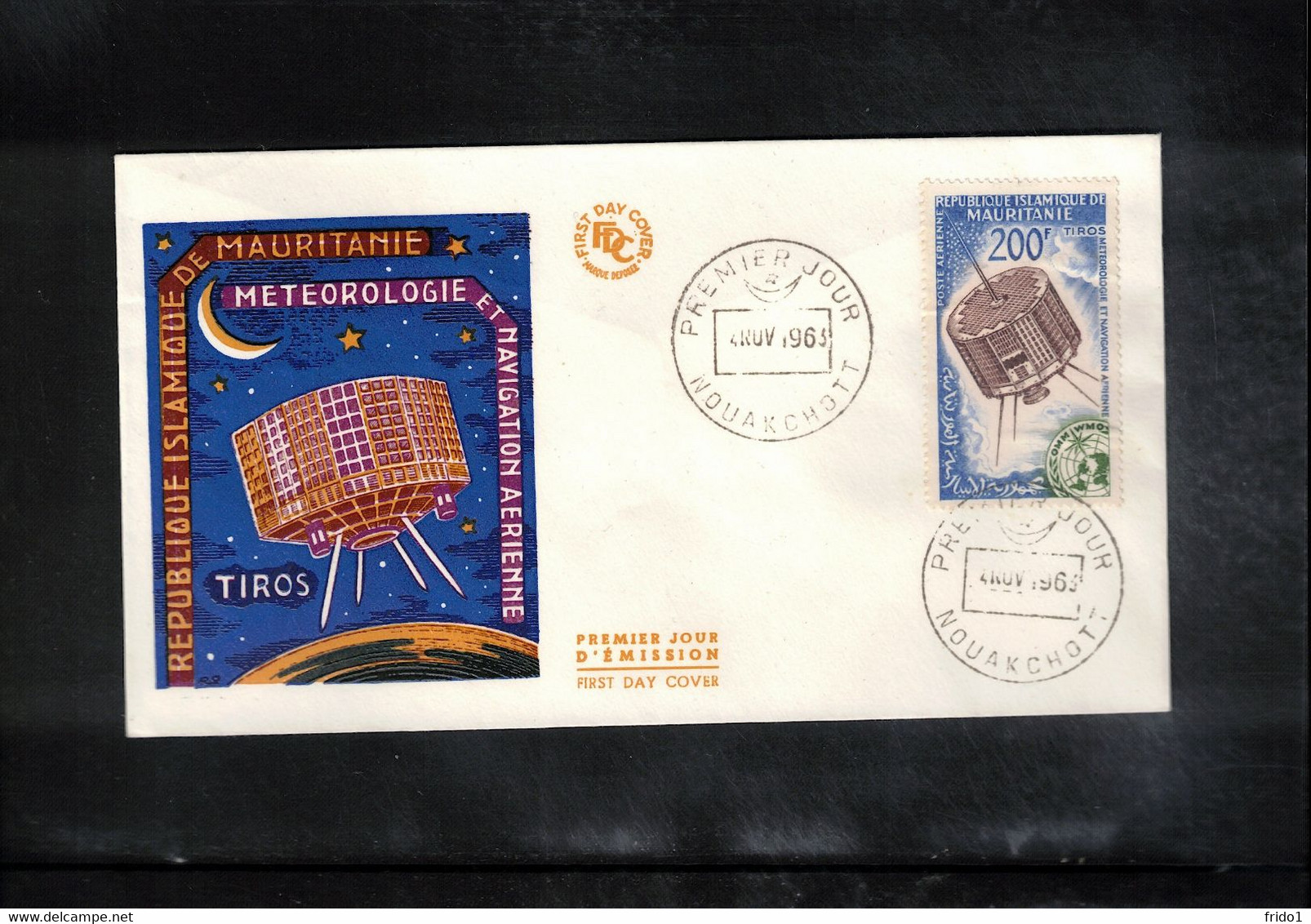 Mauritanie 1963 Space / Raumfahrt Satellite Tiros FDC - Afrika