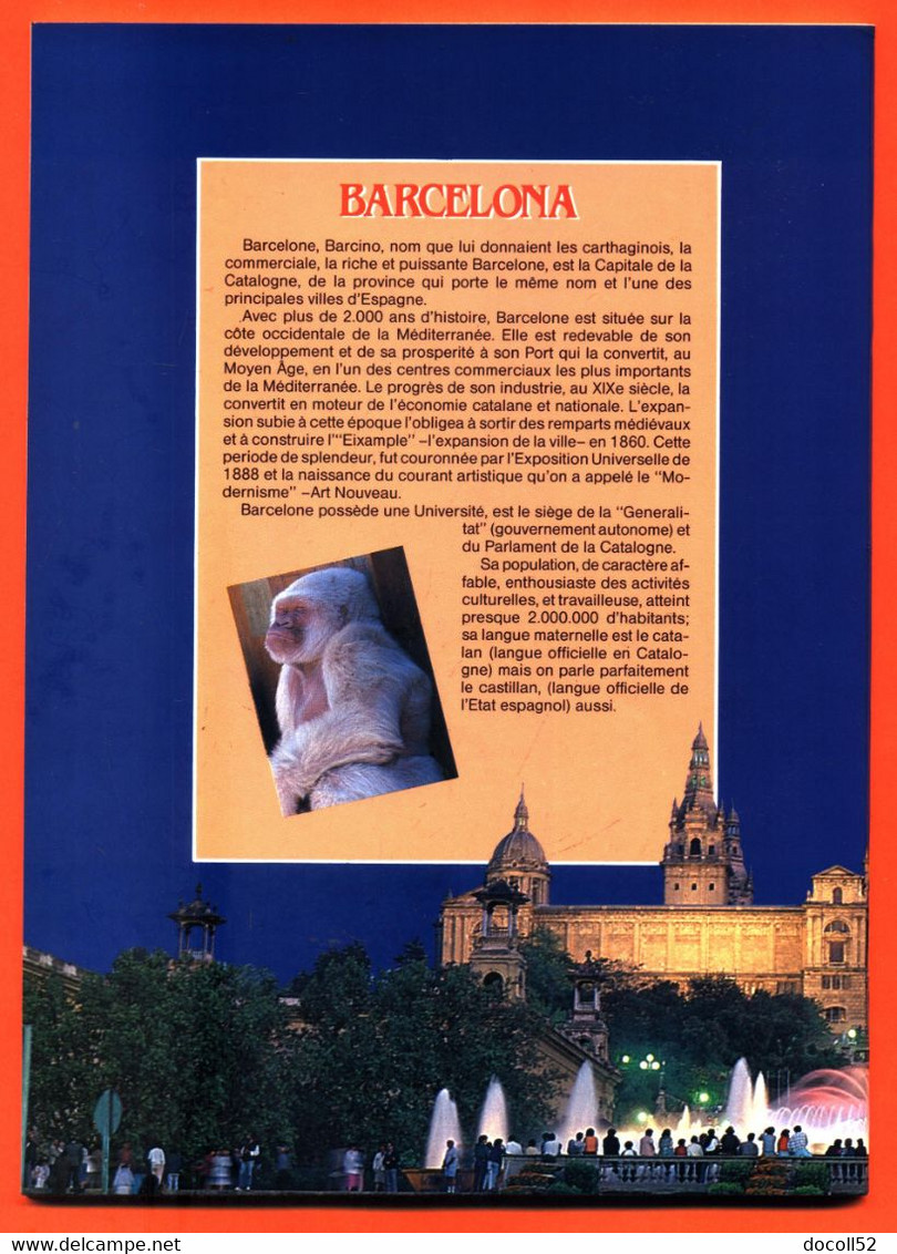 Livret Barcelona - Barcelone - 80 Pages - Texte En Français - Nombreuse Photos - Cultura