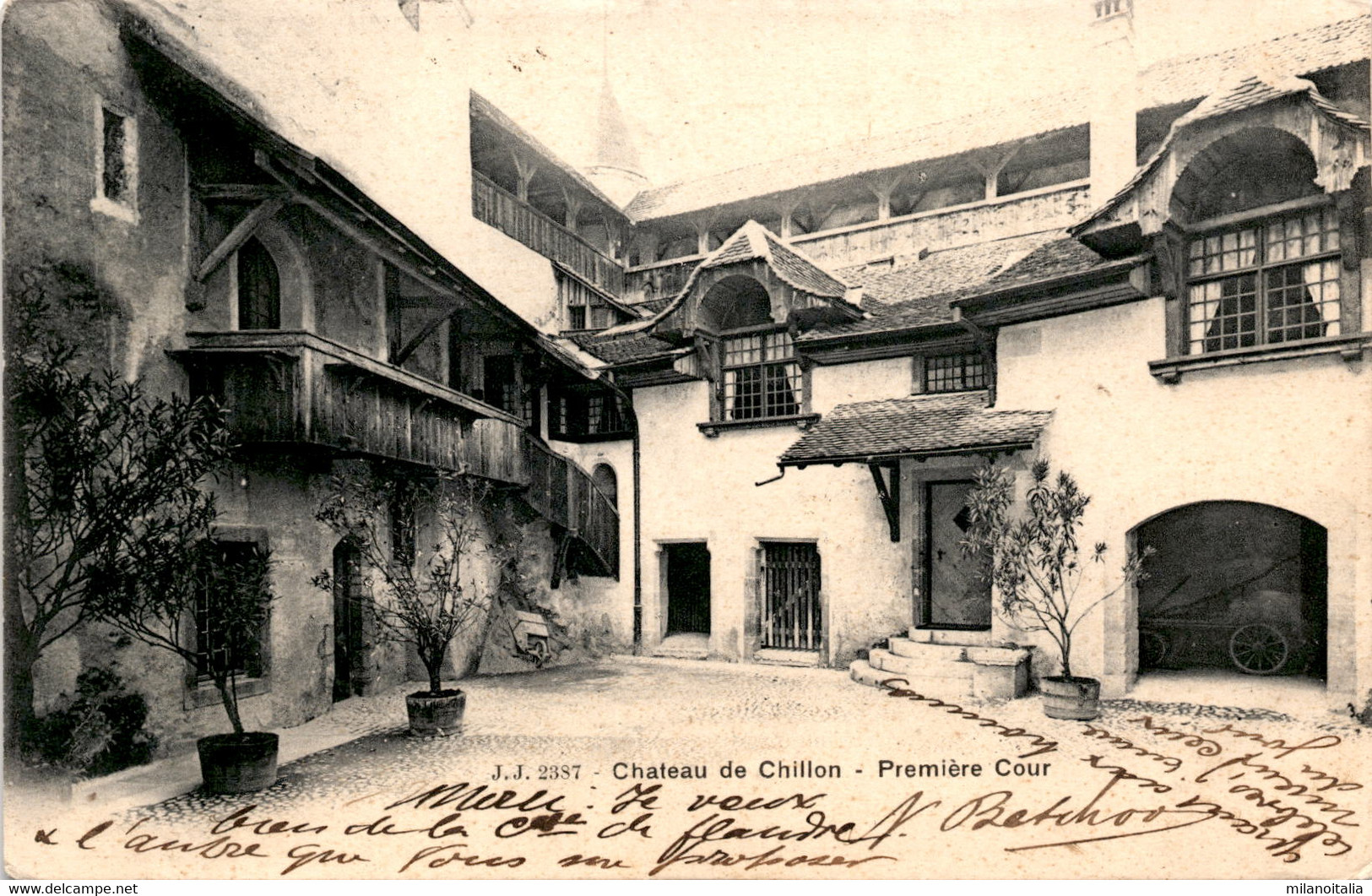 Chateau De Chillon - Premiere Cour (2387) * 3. 8. 1902 - Premier