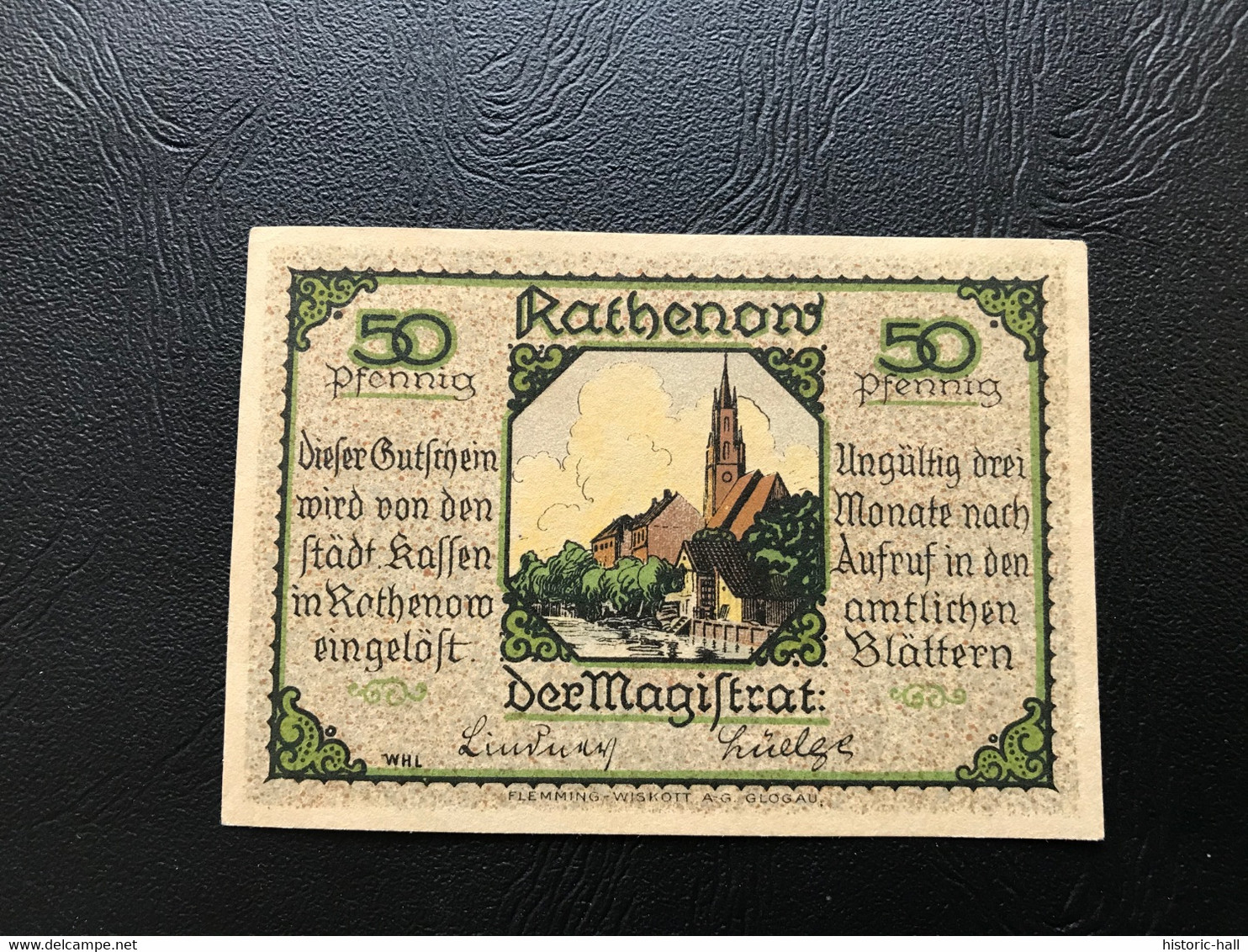 Notgeld - Billet Necéssité Allemagne - 50 Pfennig - Rathenow - Unclassified