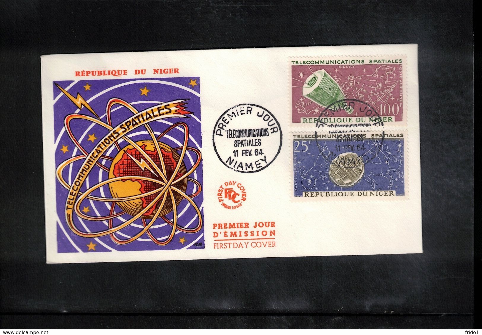 Niger 1964 Space / Raumfahrt Space Telecommunications FDC - Afrika