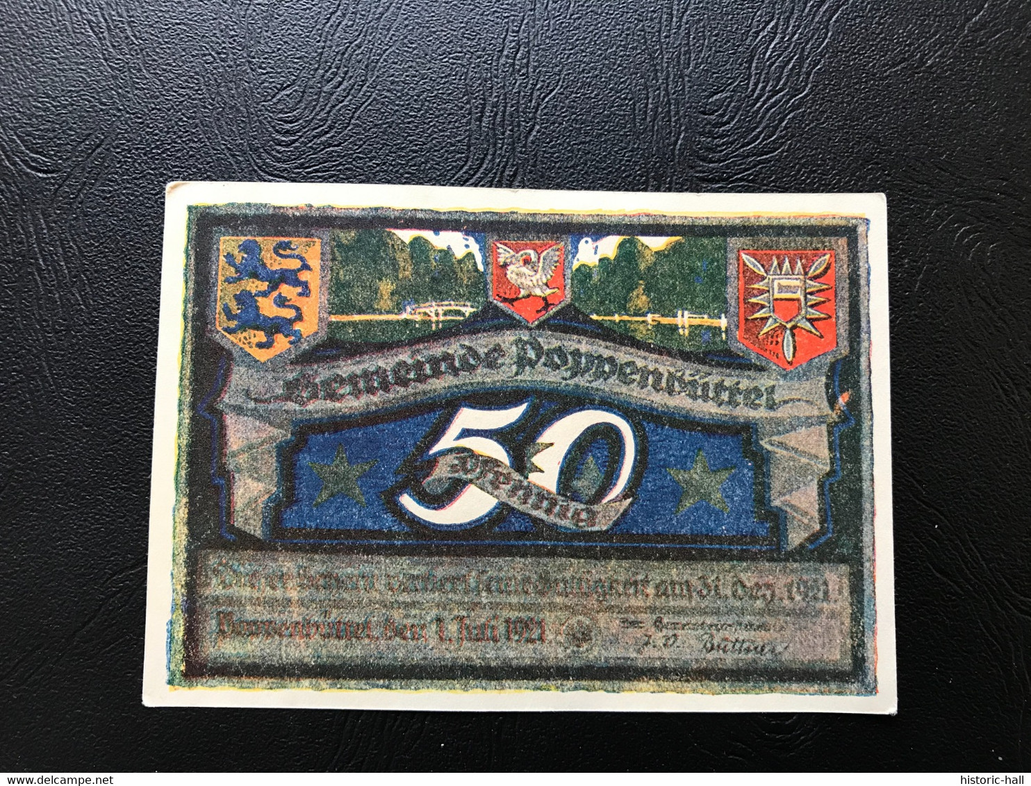 Notgeld - Billet Necéssité Allemagne - 50 Pfennig - Poppenbüttel - 31 Decembre 1921 - Zonder Classificatie
