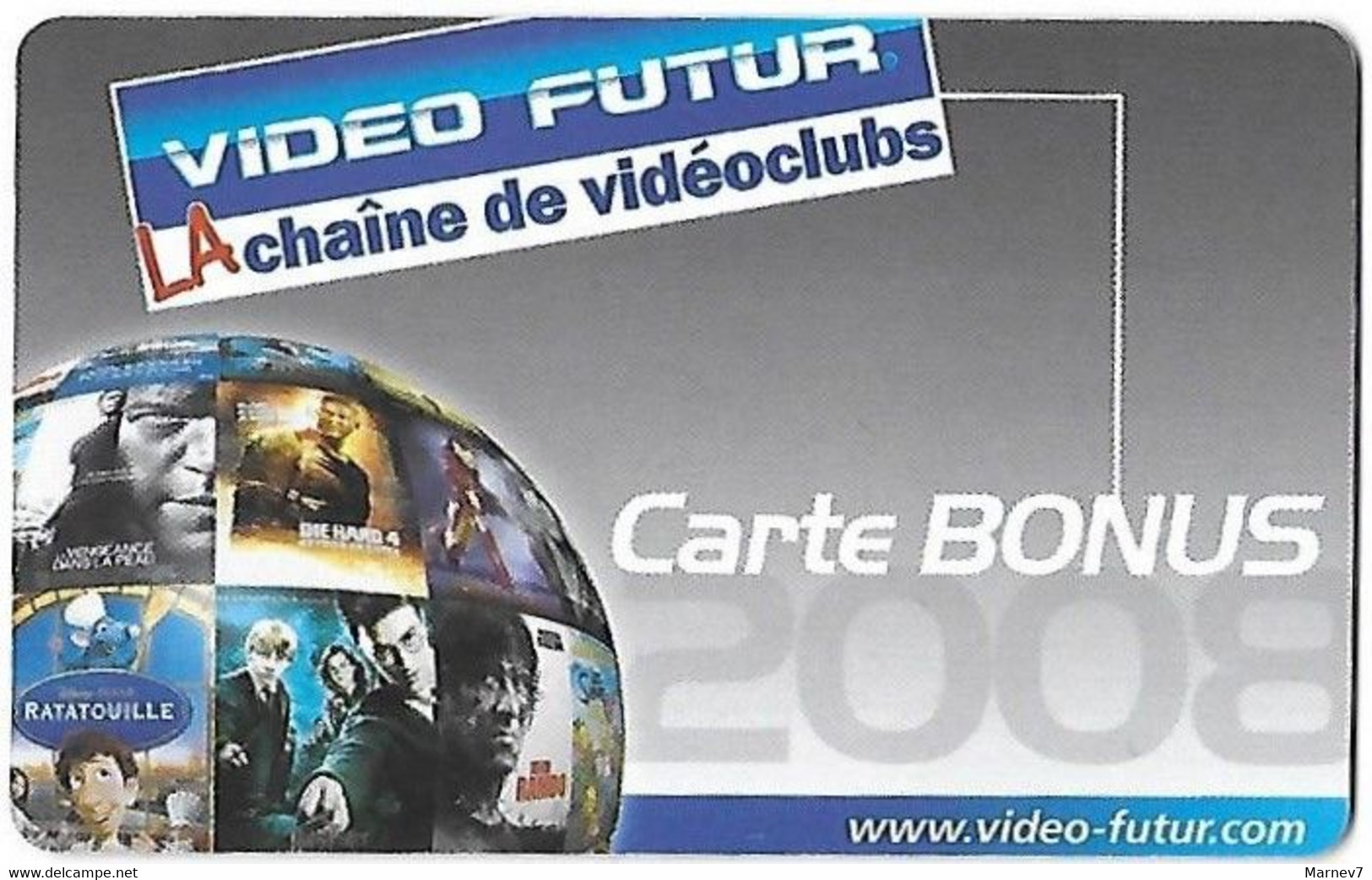 VIDEO FUTUR - Carte Bonus - 2008 - Ratatouille - Vengeance - Die Hard 4 - - Sonstige & Ohne Zuordnung