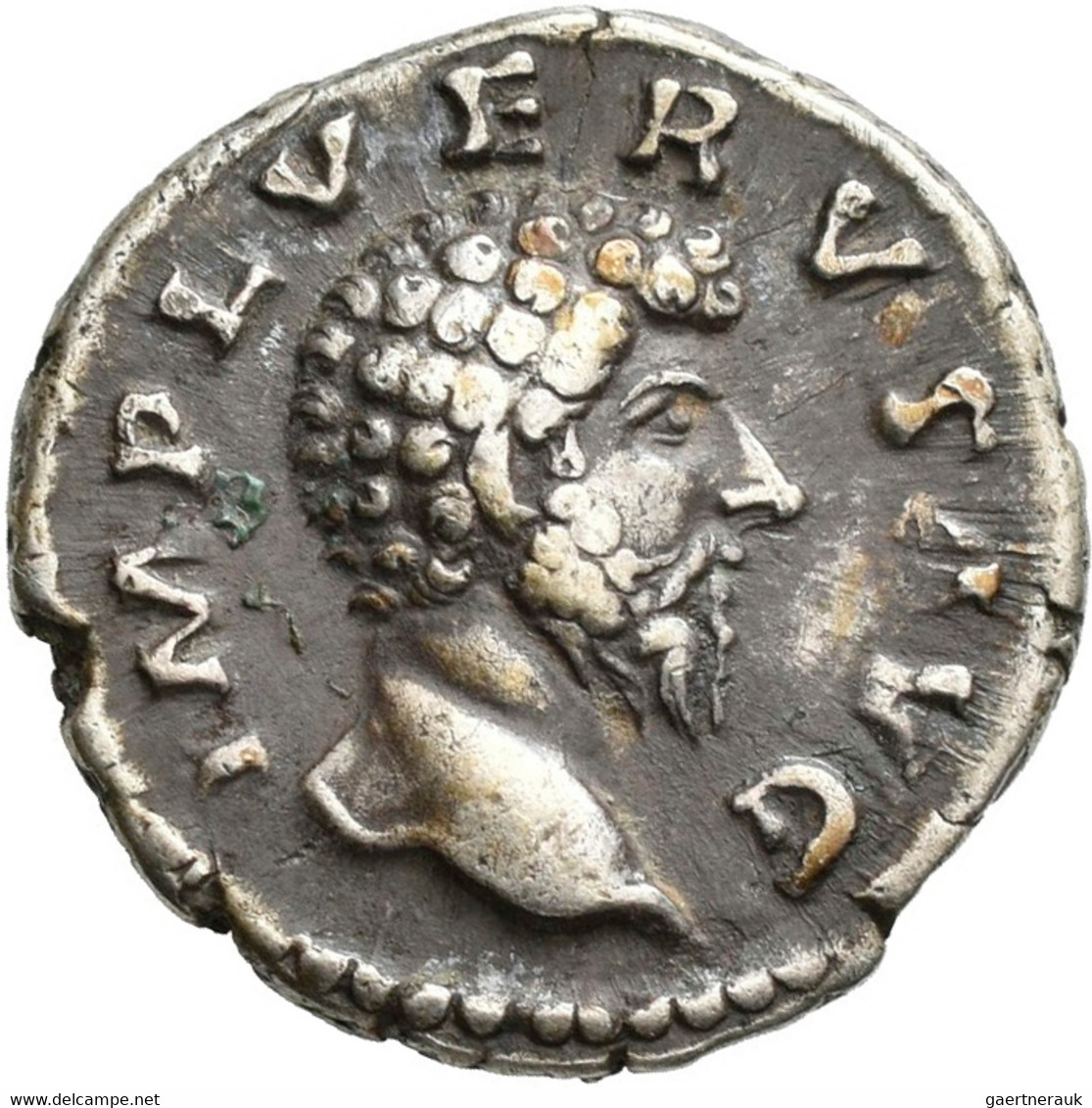 Lucius Verus (161 - 169): Lot 2 Stück; Æ-Sesterz, Rom, 27,06 G, IMP CAES L AVREL – VERVS AVG. Barhäu - The Anthonines (96 AD To 192 AD)