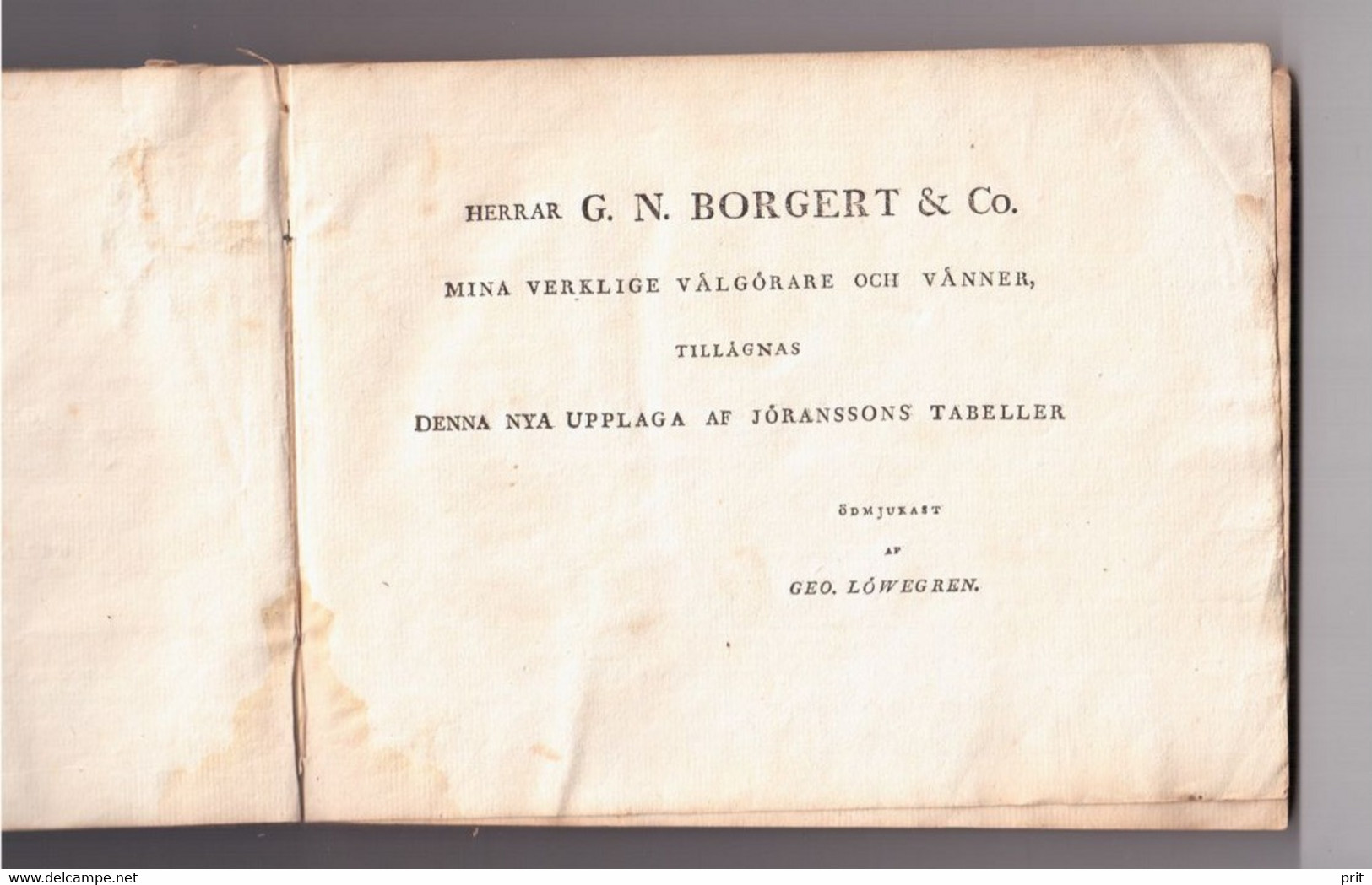 Tables Representing The Relationship Between Sweden & Other Countries Coins Weights Measures 1813 Book C.L.Jöran Sweden - Scandinavian Languages