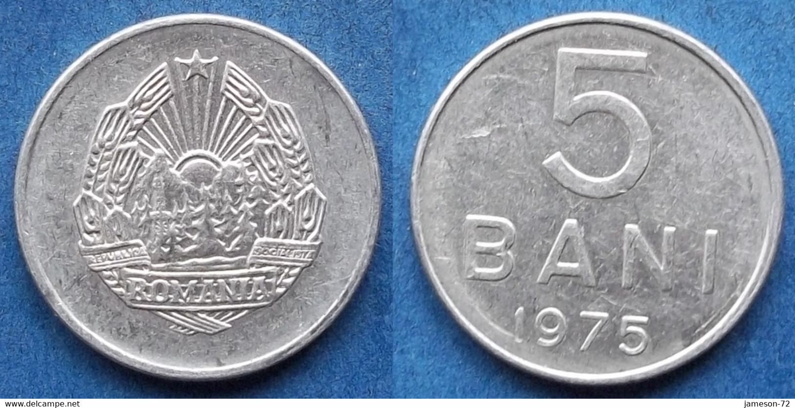 ROMANIA - 5 Bani 1975 KM# 92a Socialist Republic (1965-1989) - Edelweiss Coins - Lituanie